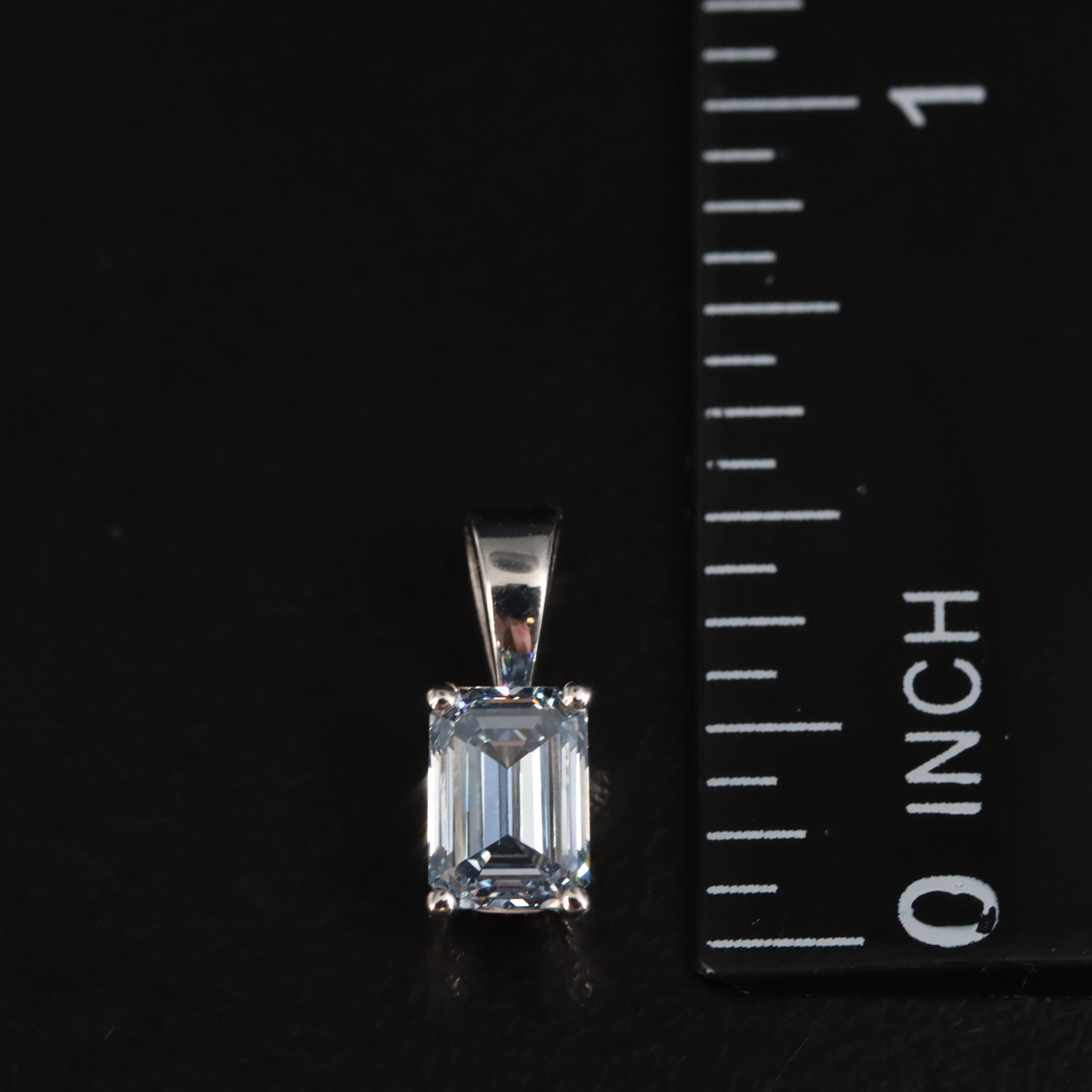 14K 0.72 CT Lab Grown Diamond Solitaire Pendant