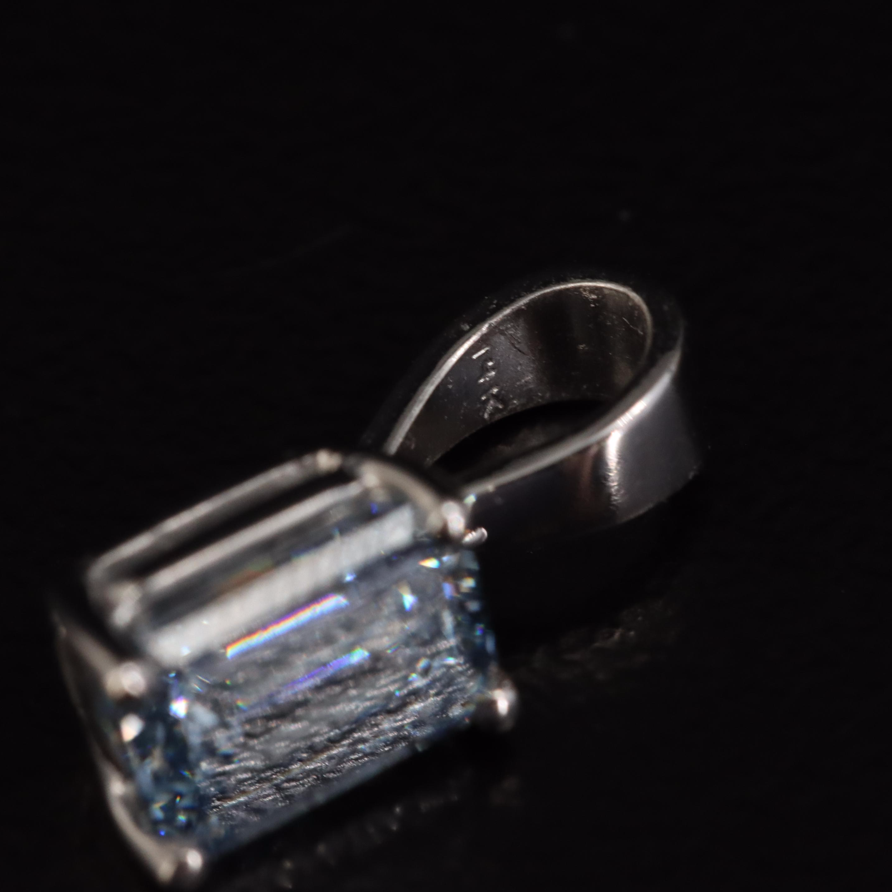 14K 0.72 CT Lab Grown Diamond Solitaire Pendant