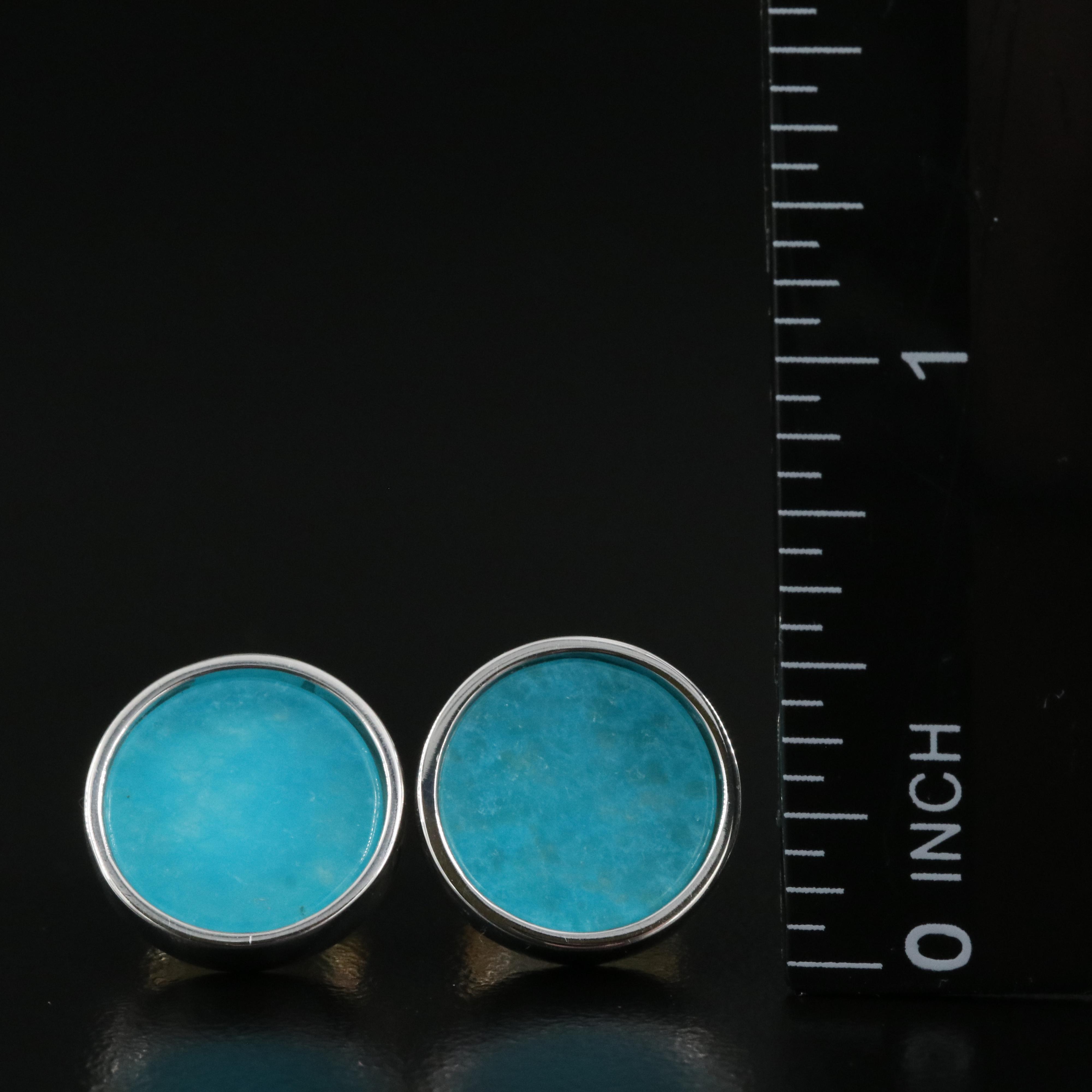 Sterling Quartz Stud Earrings