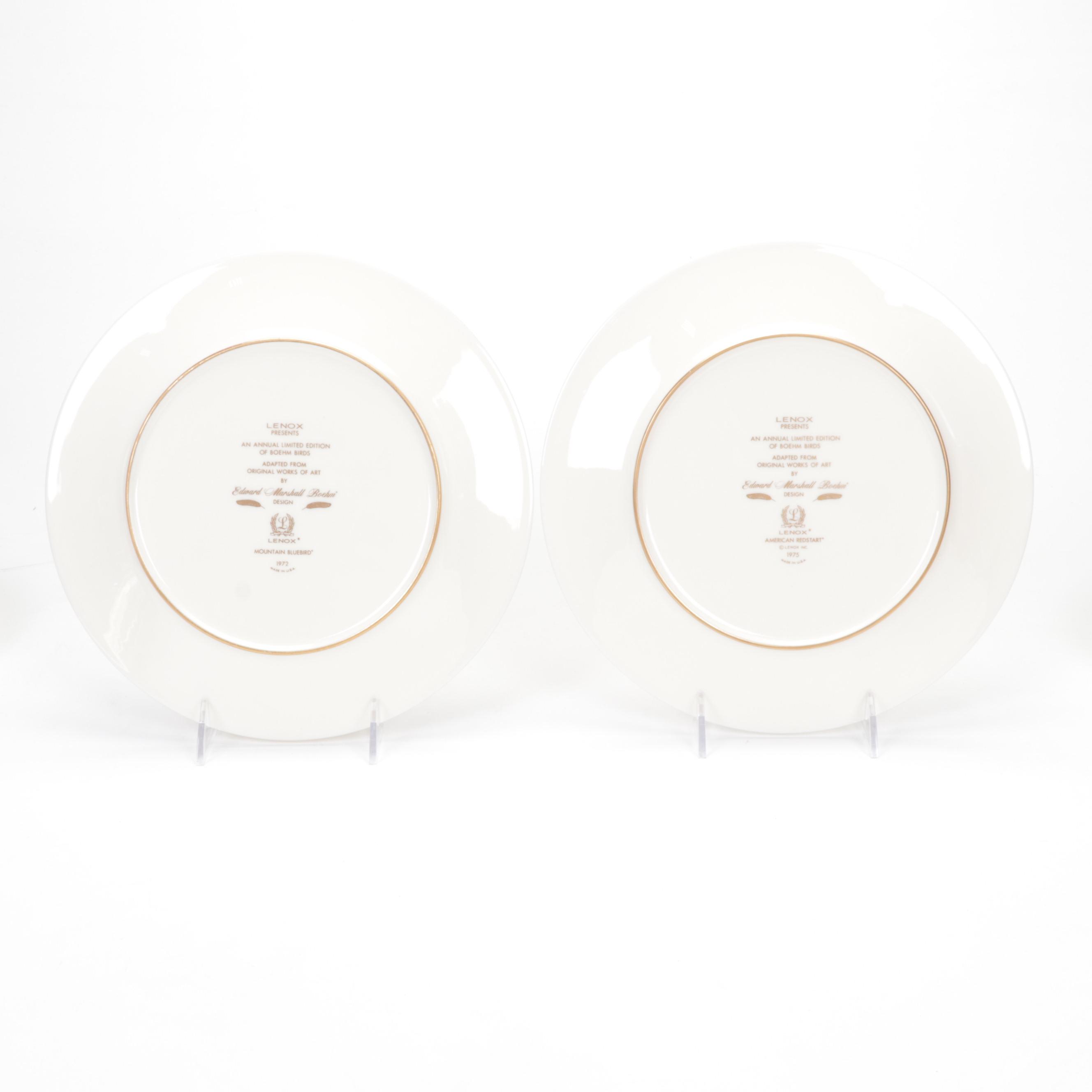 "Meadowlark" and Other Lenox and Boehm China Collaborative Collector Plates