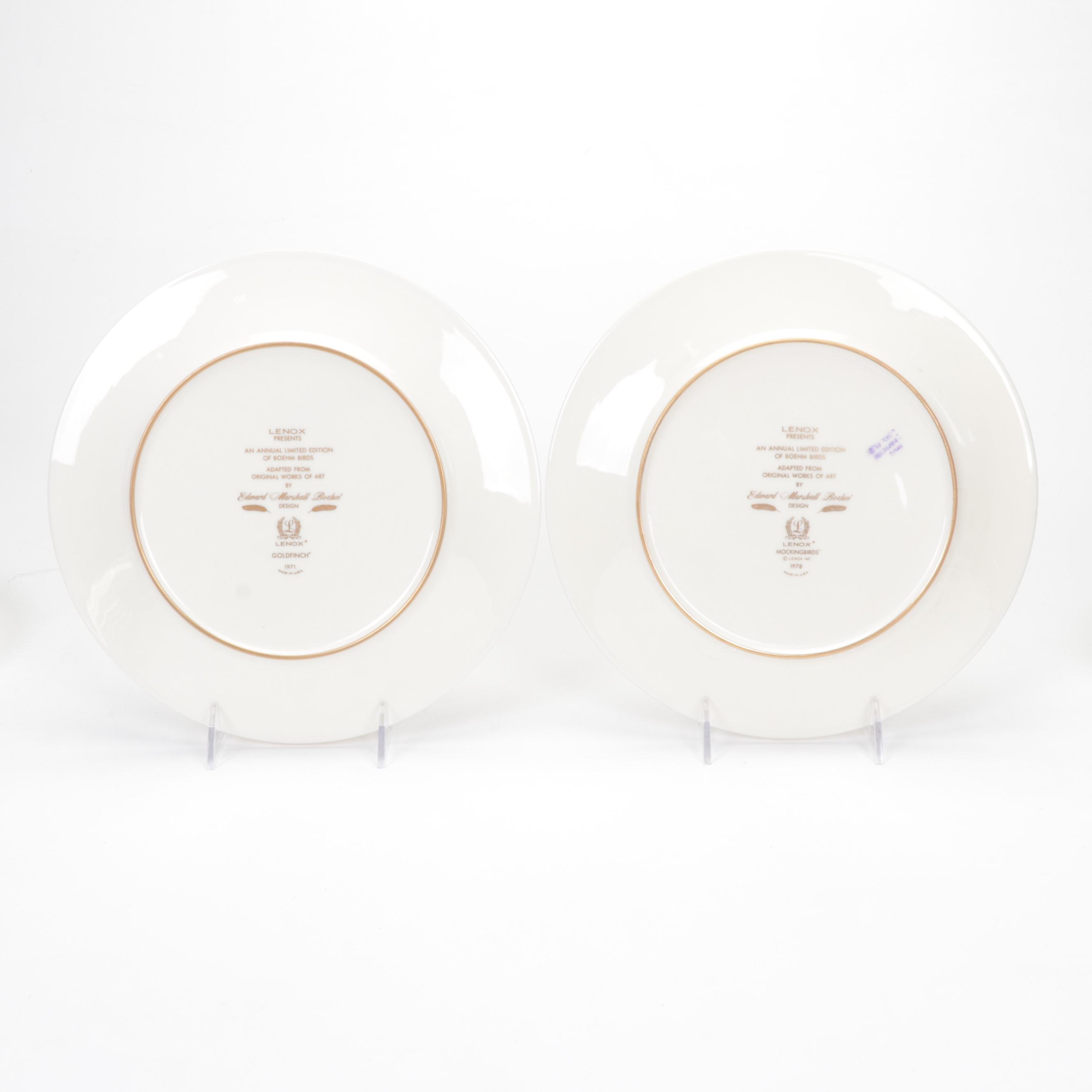 "Meadowlark" and Other Lenox and Boehm China Collaborative Collector Plates