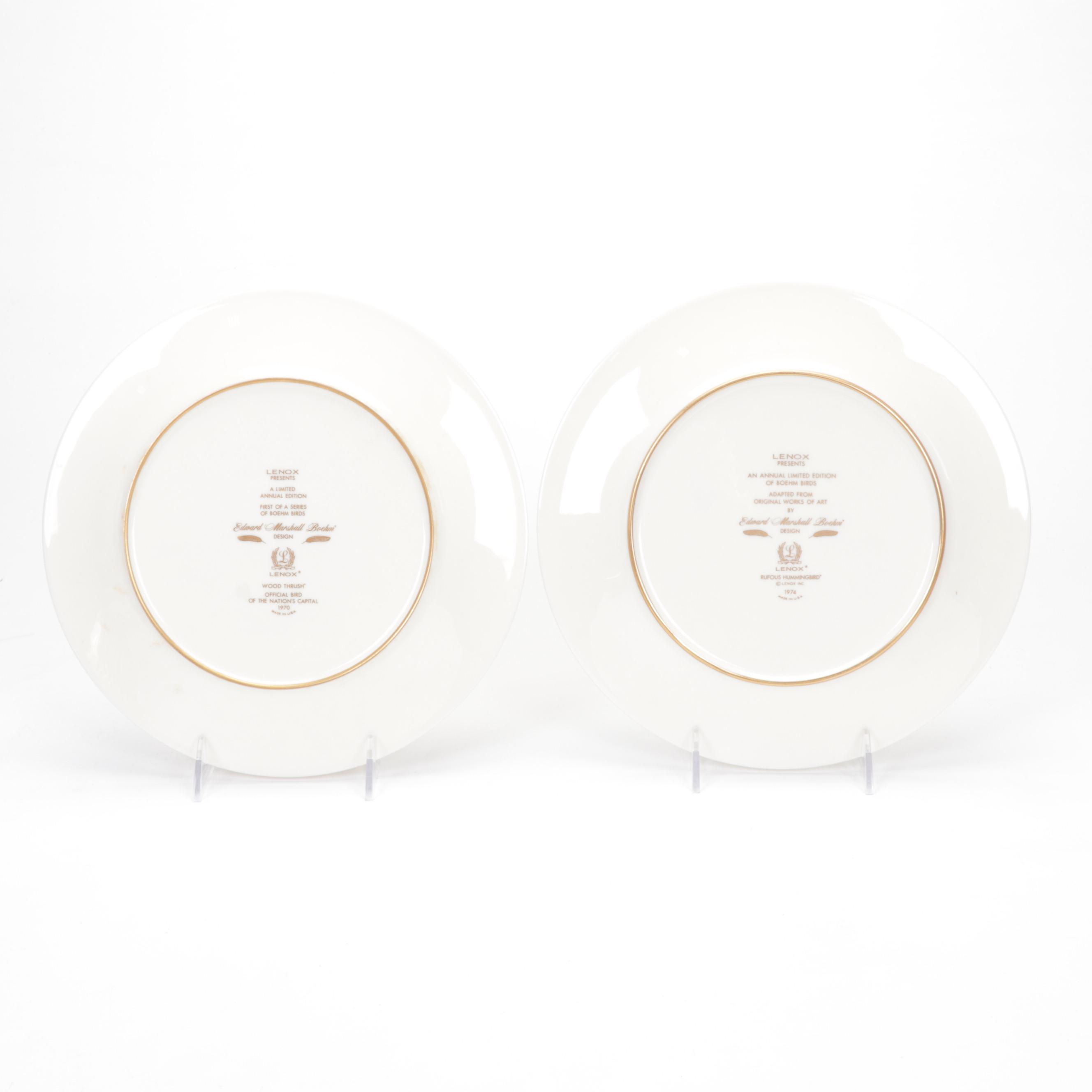 "Meadowlark" and Other Lenox and Boehm China Collaborative Collector Plates