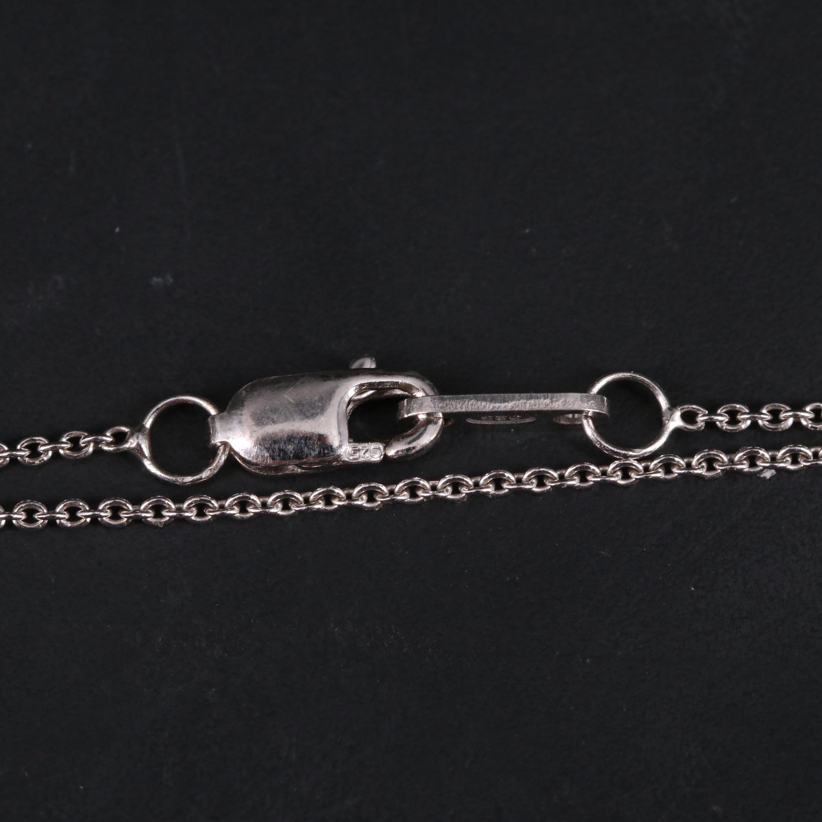 Sterling Silver Ruby Heart Pendant with Key