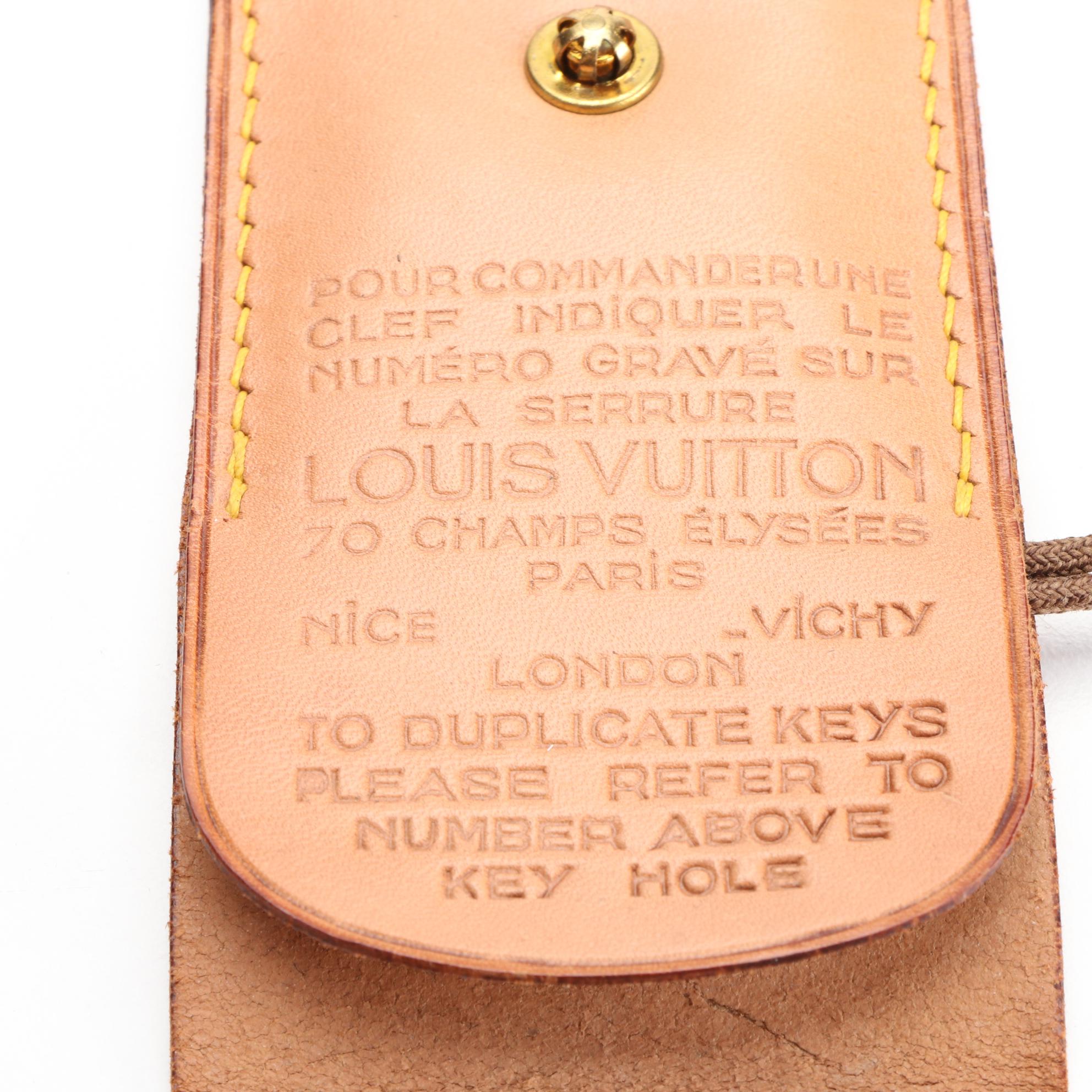 Vintage Louis Vuitton Steamer Trunk Skeleton Keys with Key Holders