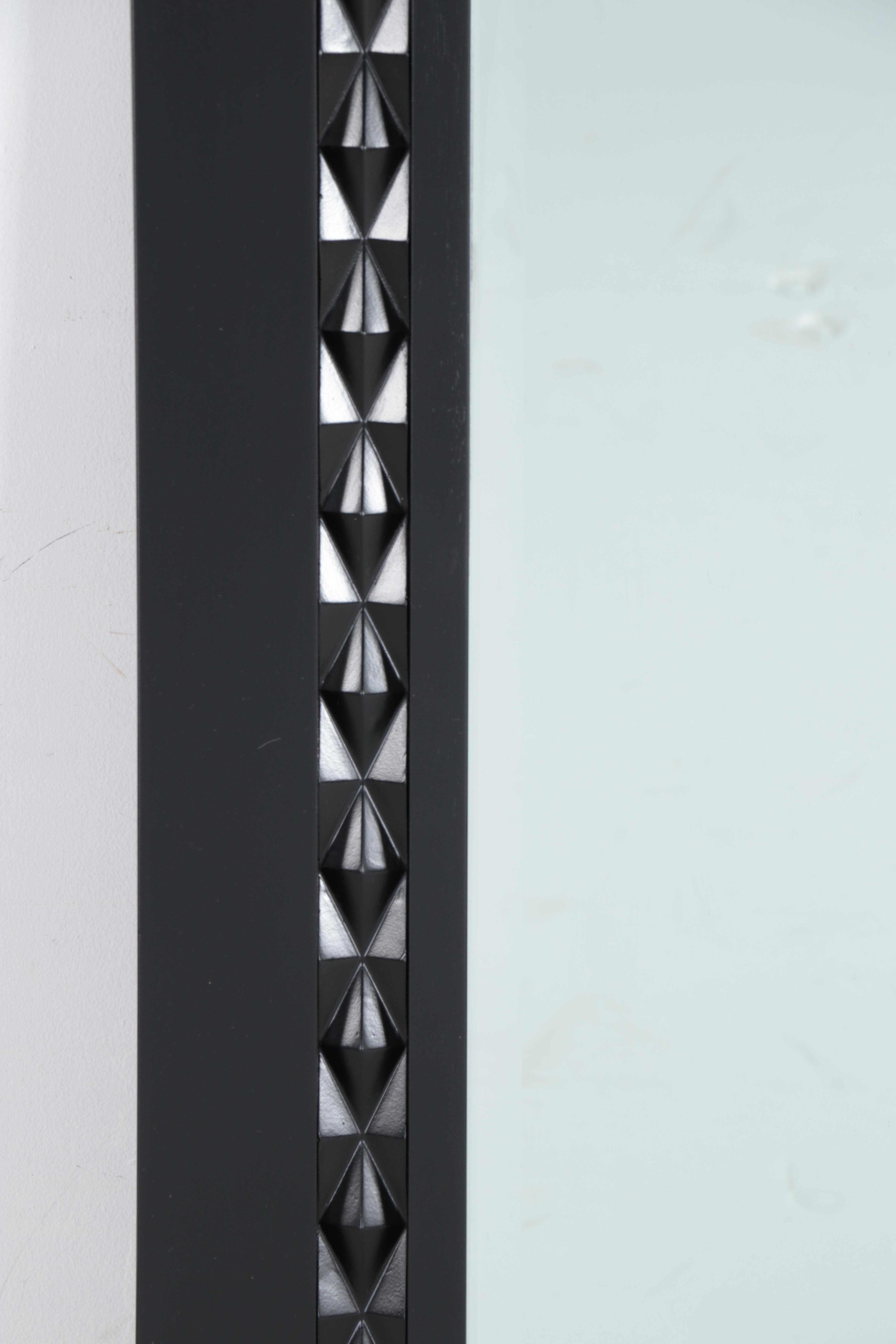 Vanity Mirror with Black Finished Mahogany Frame