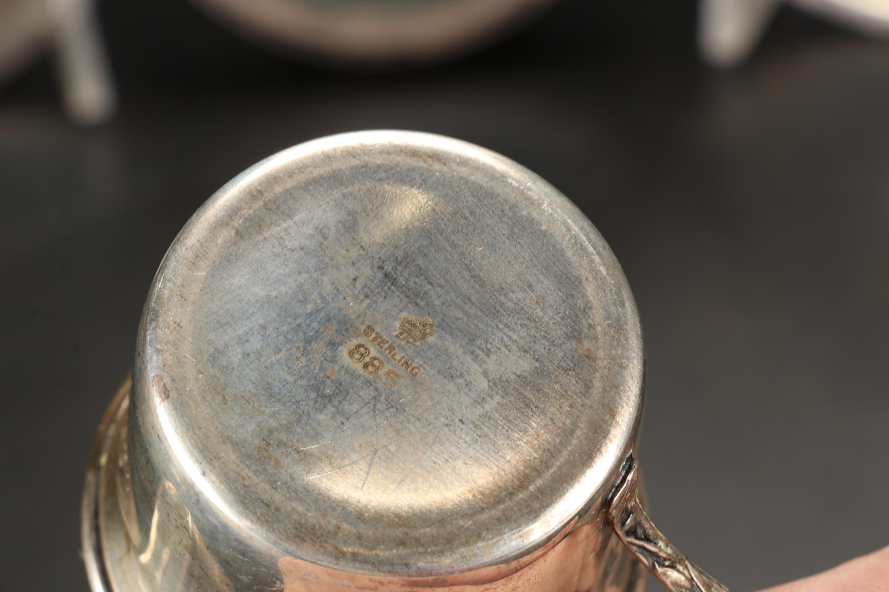 Manchester Sterling Silver Christening Cup with Other Tableware and Décor