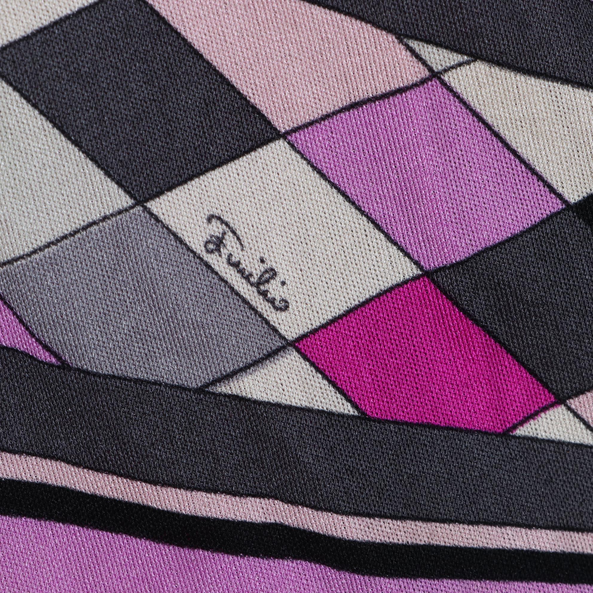 Vintage Emilio Pucci for Lord & Taylor Long Skirt and V-Neck Top in Silk Jersey