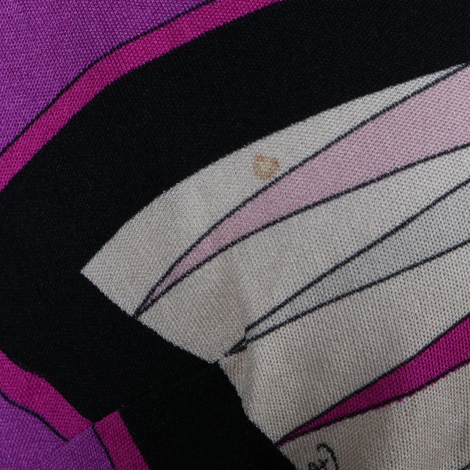 Vintage Emilio Pucci for Lord & Taylor Long Skirt and V-Neck Top in Silk Jersey