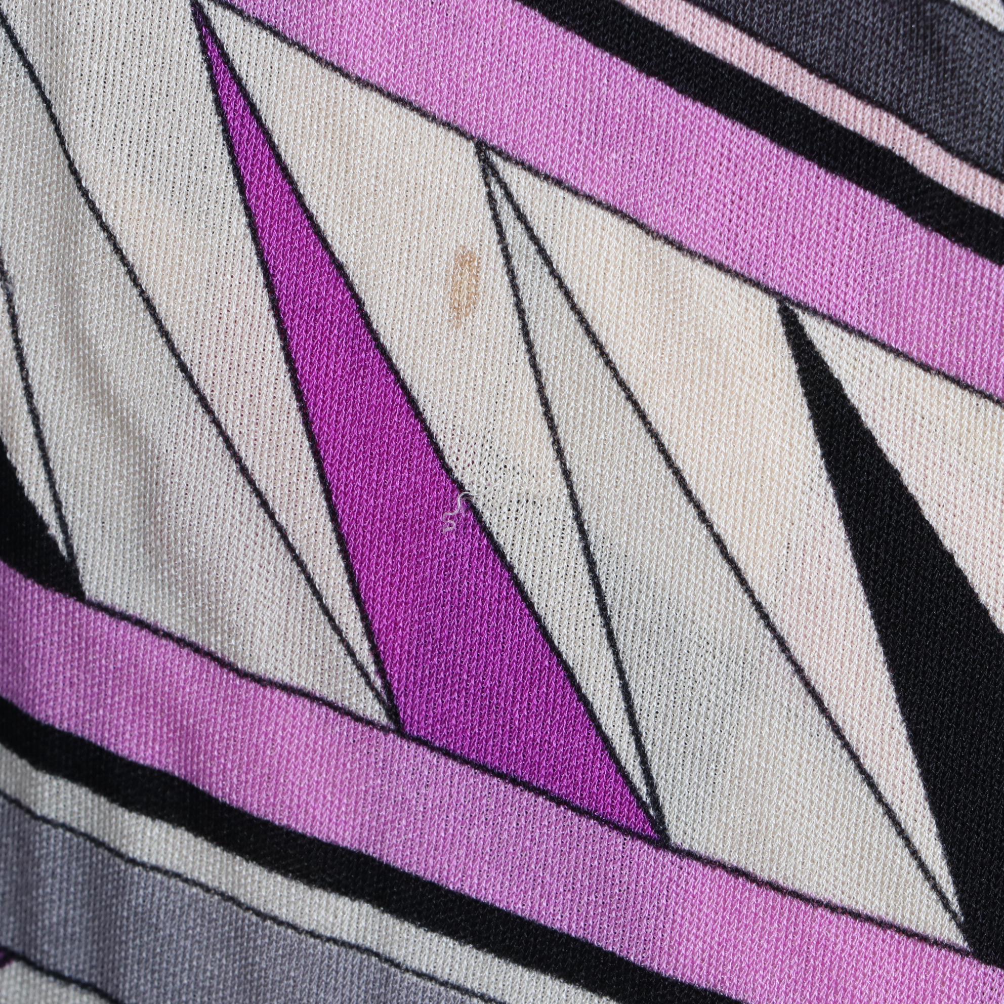 Vintage Emilio Pucci for Lord & Taylor Long Skirt and V-Neck Top in Silk Jersey