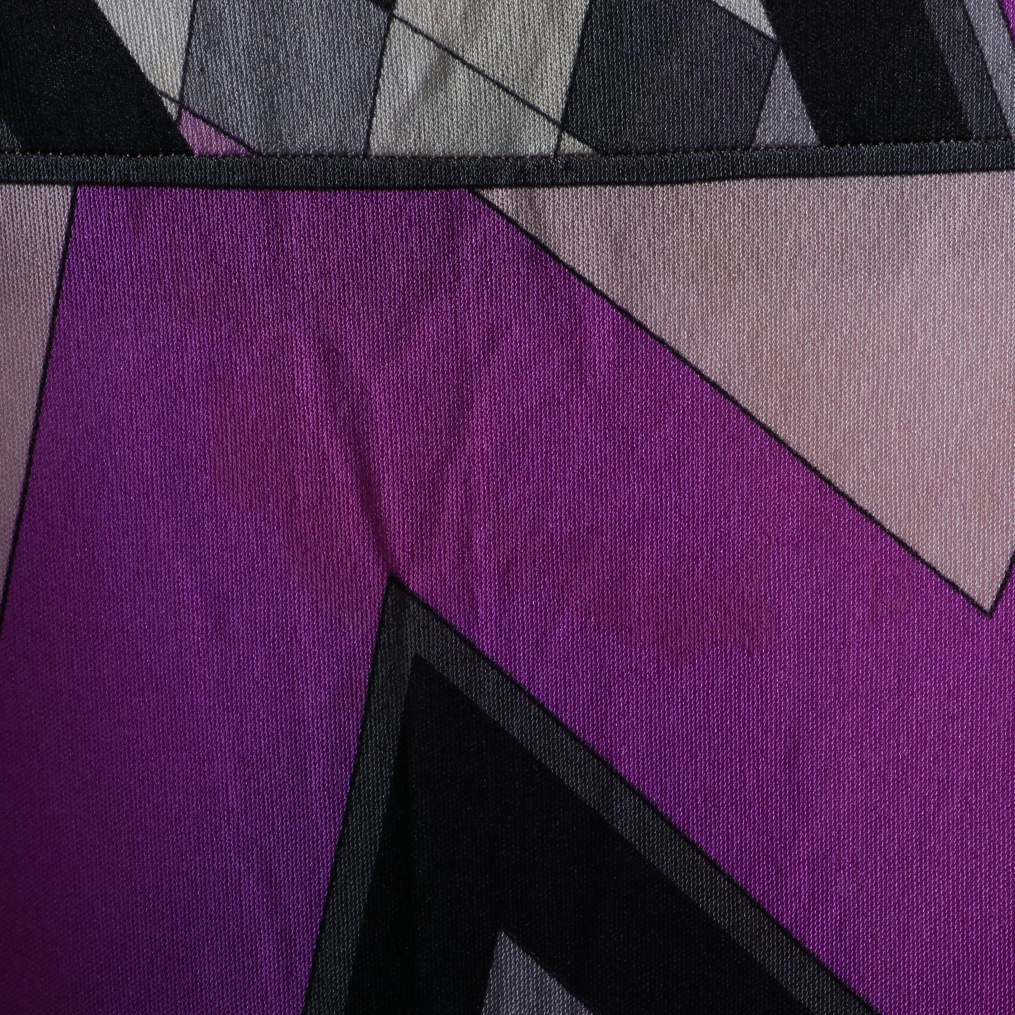 Vintage Emilio Pucci for Lord & Taylor Long Skirt and V-Neck Top in Silk Jersey