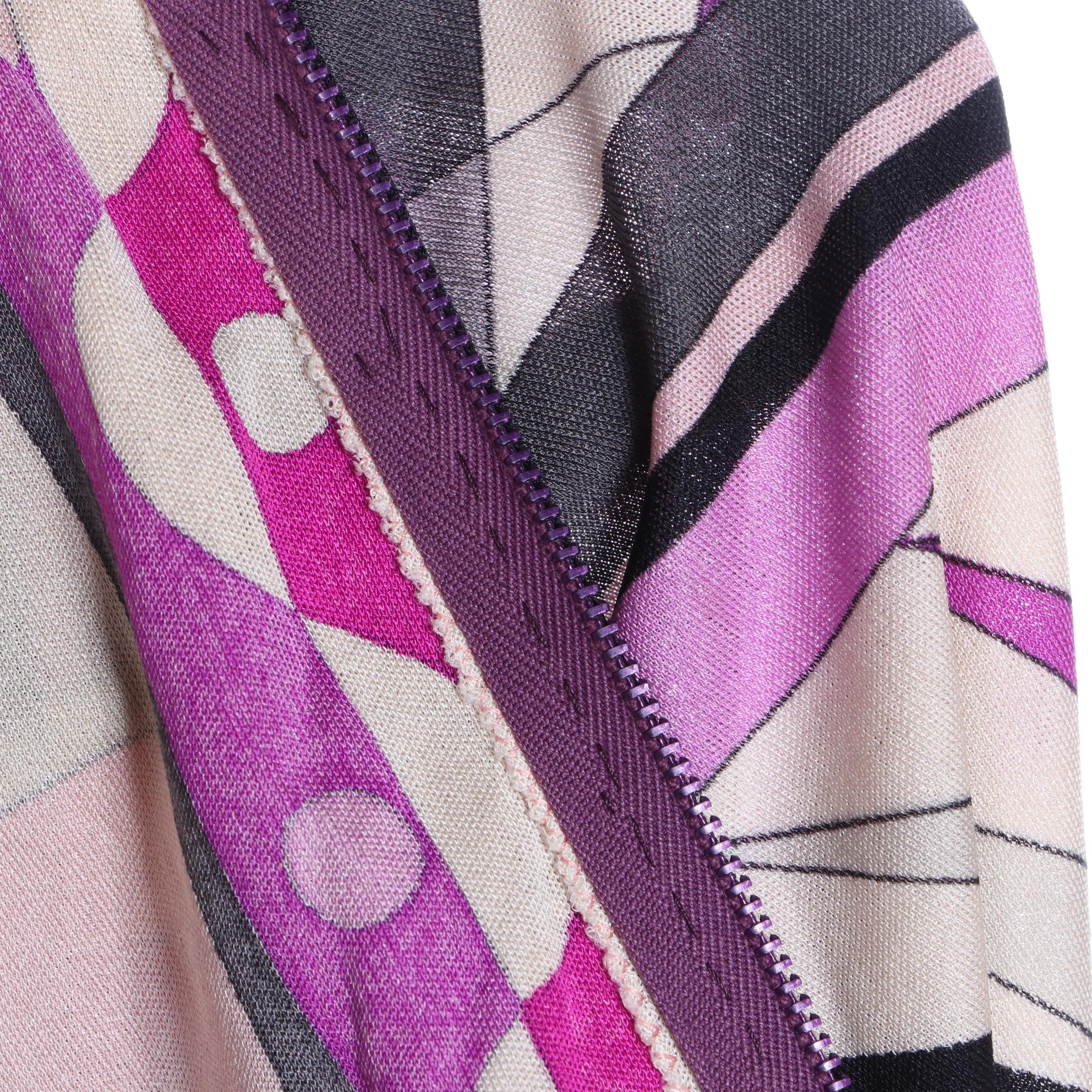 Vintage Emilio Pucci for Lord & Taylor Long Skirt and V-Neck Top in Silk Jersey