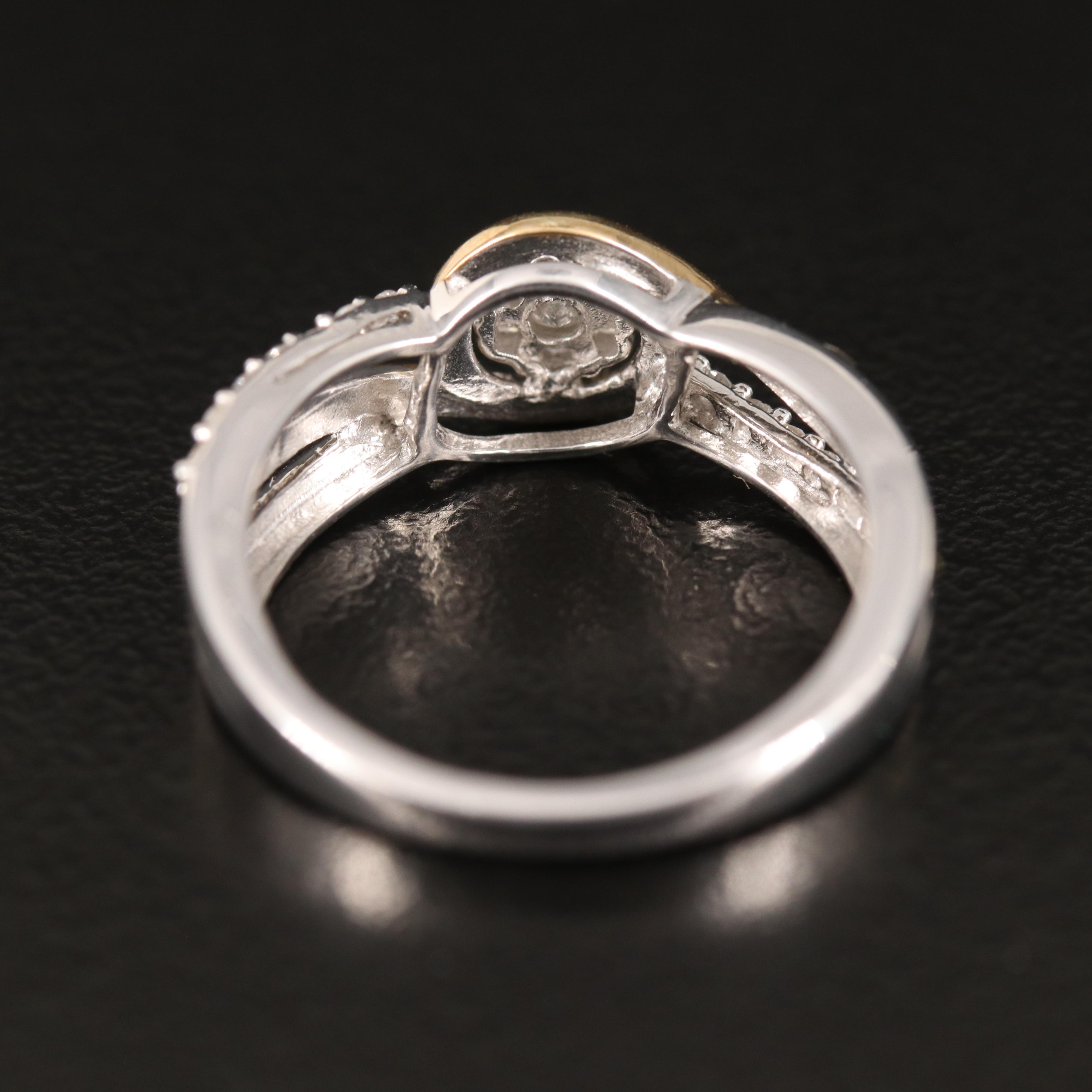 Sterling Diamond Ring