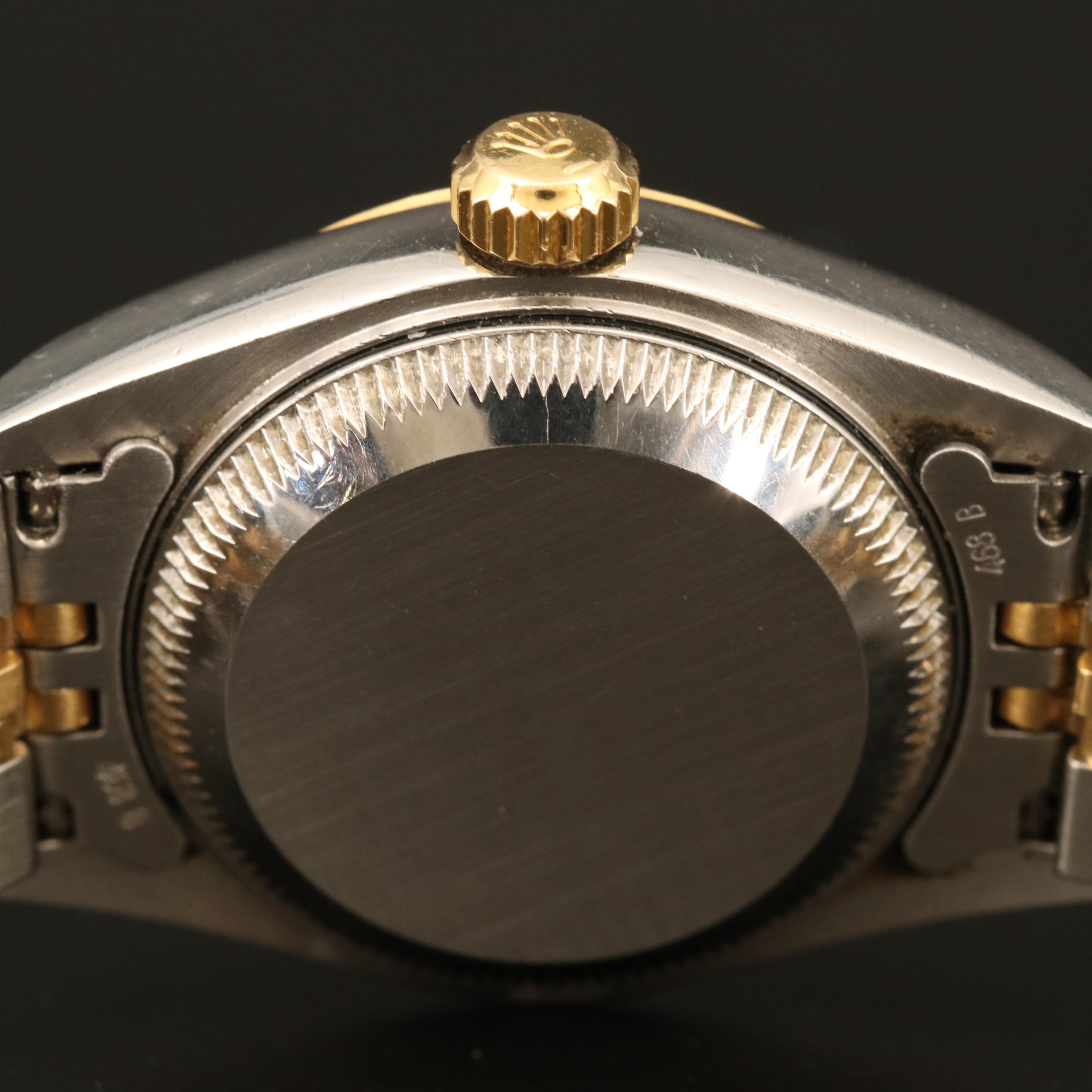 2000 Rolex Blue Diamond Dial Datejust Watch