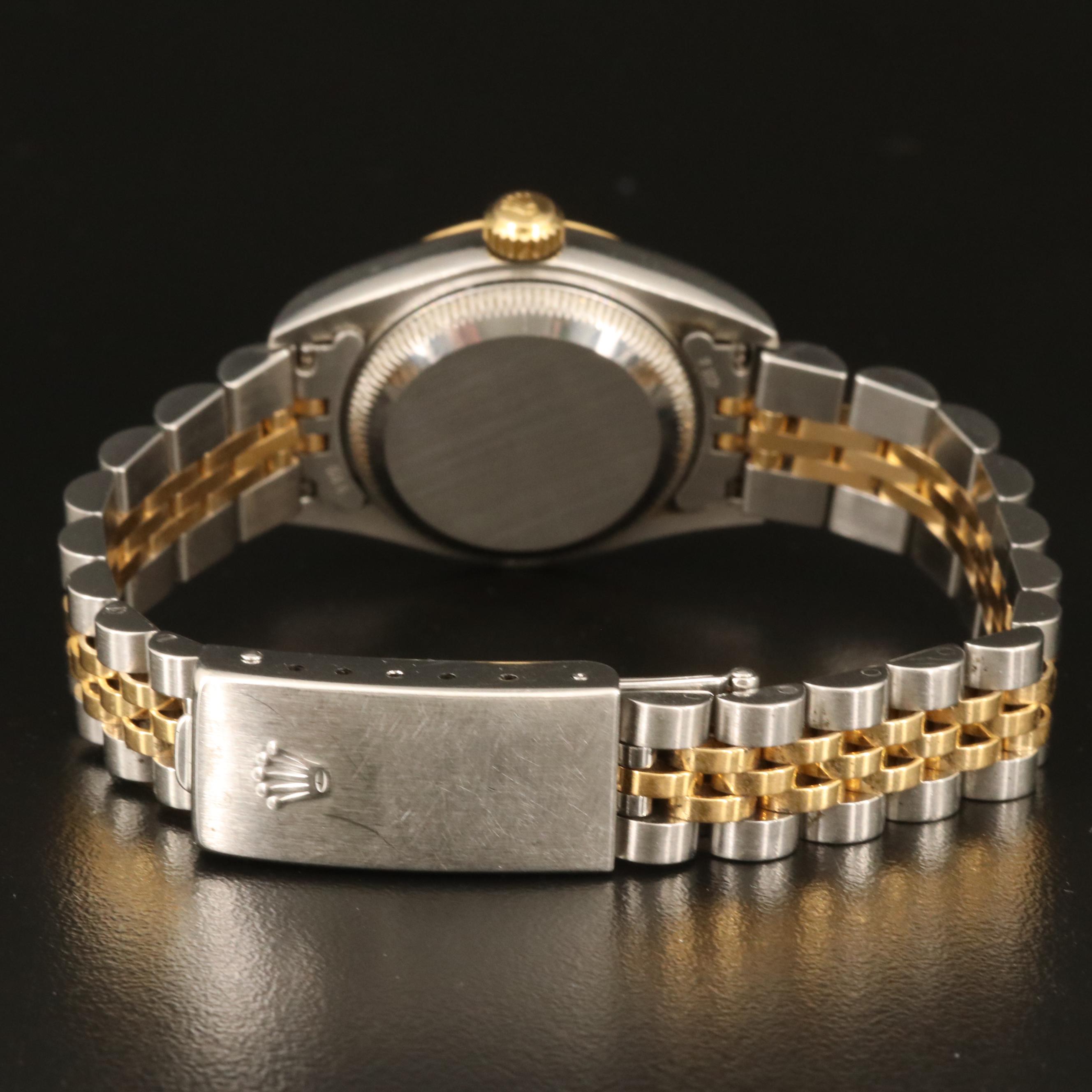 2000 Rolex Blue Diamond Dial Datejust Watch