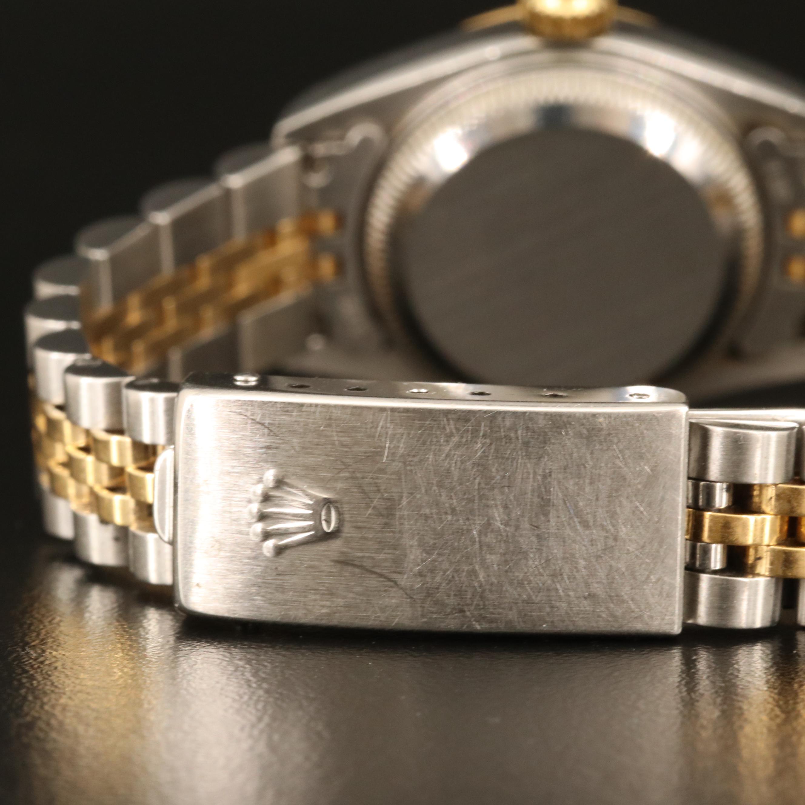 2000 Rolex Blue Diamond Dial Datejust Watch