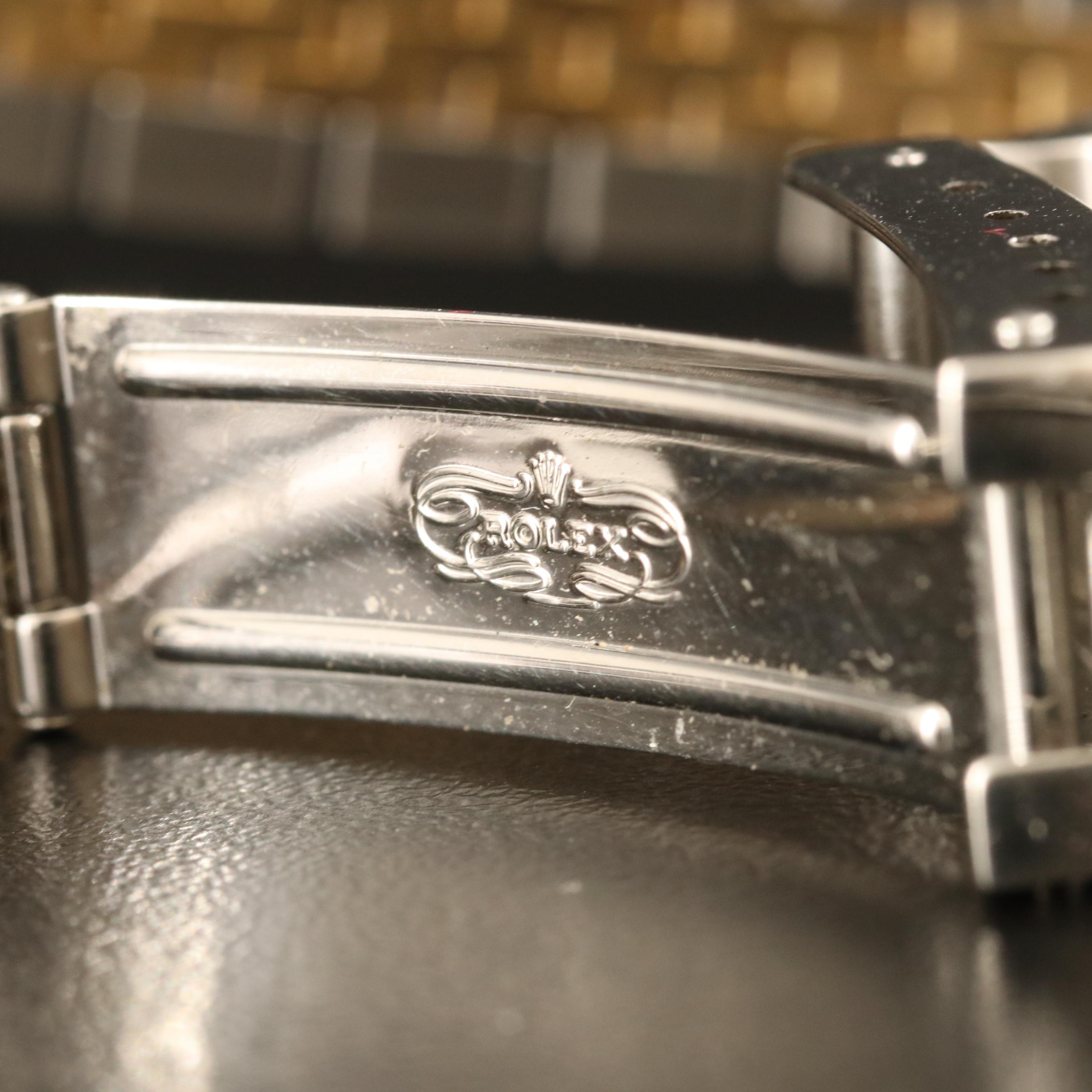 2000 Rolex Blue Diamond Dial Datejust Watch