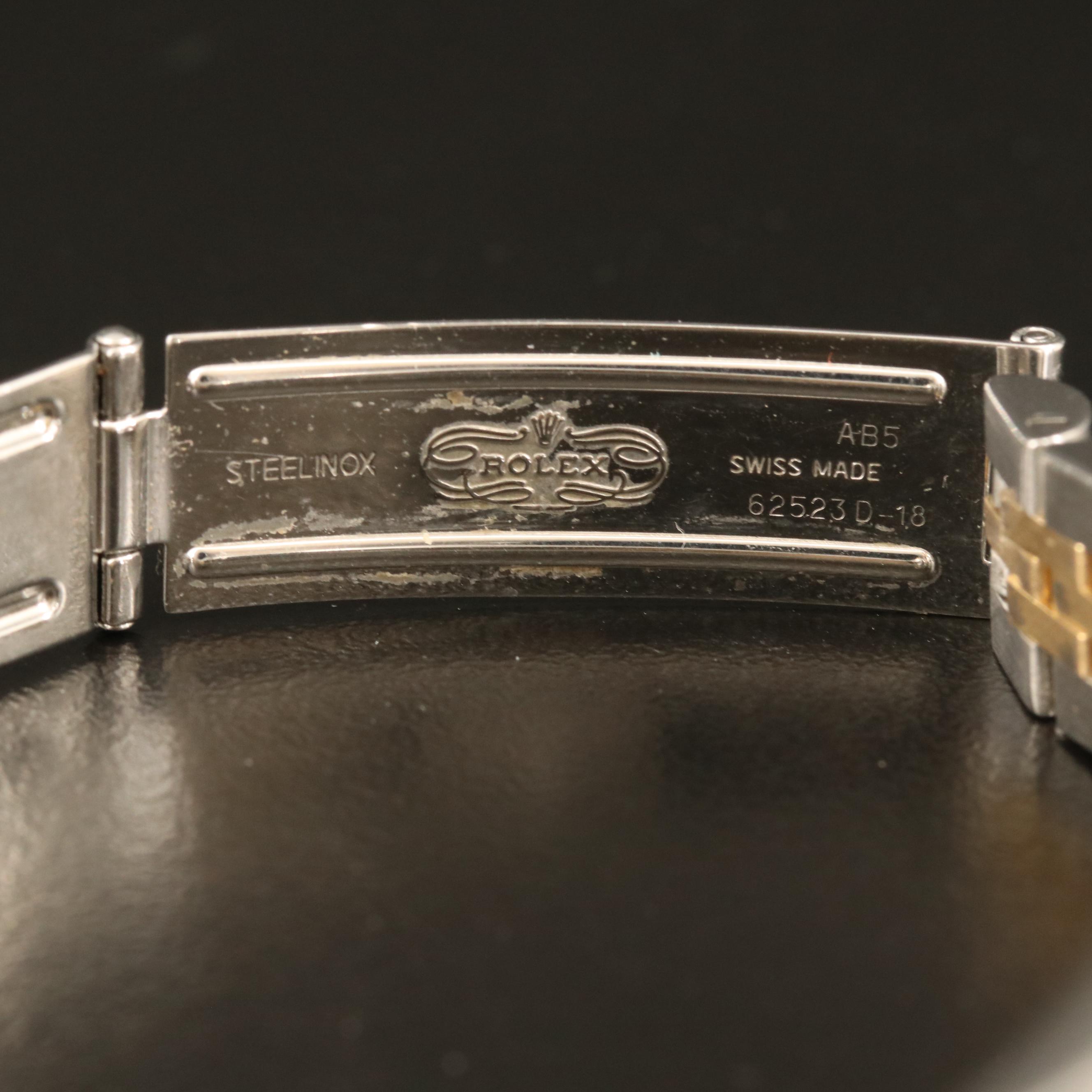 2000 Rolex Blue Diamond Dial Datejust Watch