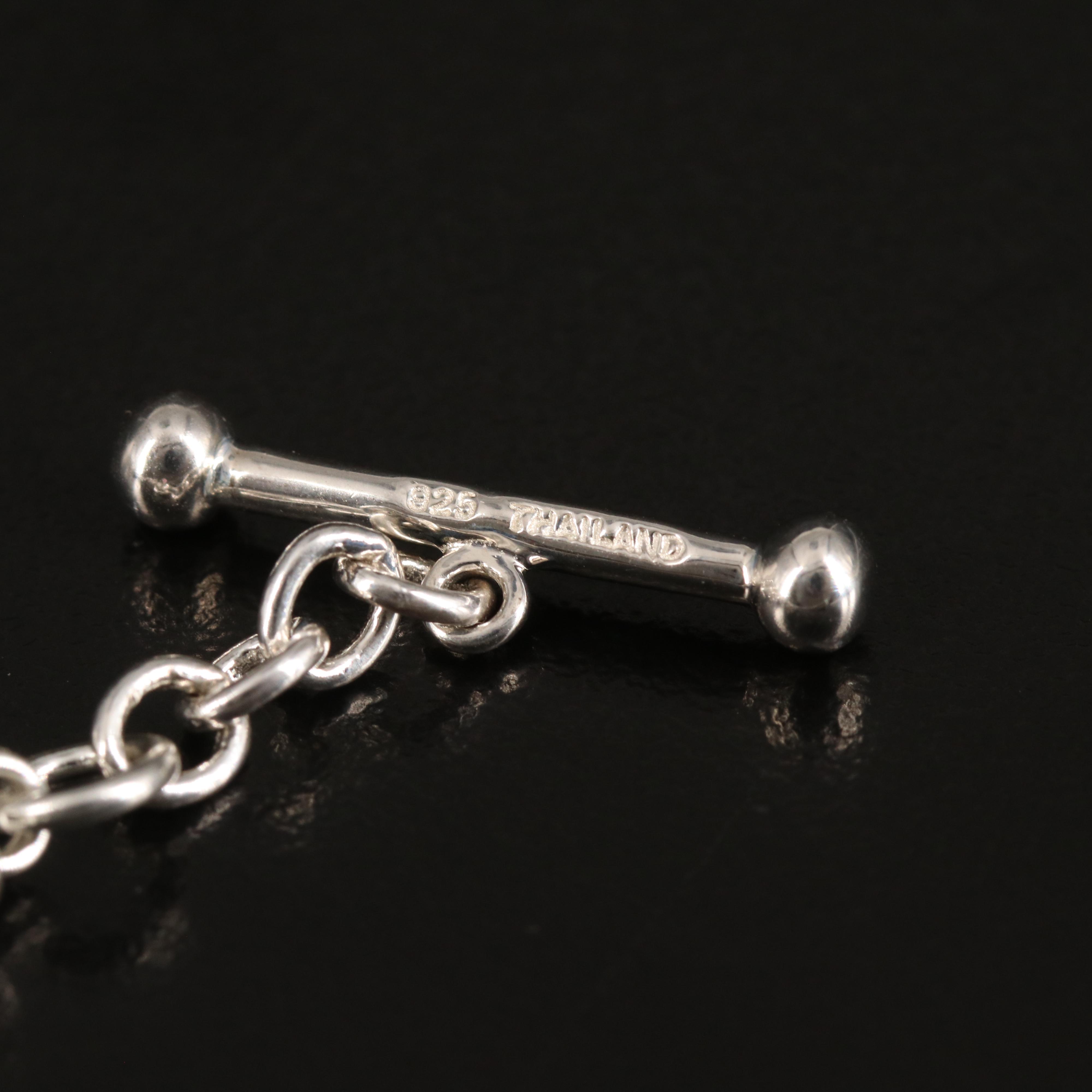 Michael Dawkins Quartz, Citrine and Mother-of-Pearl Bracelet in Sterling