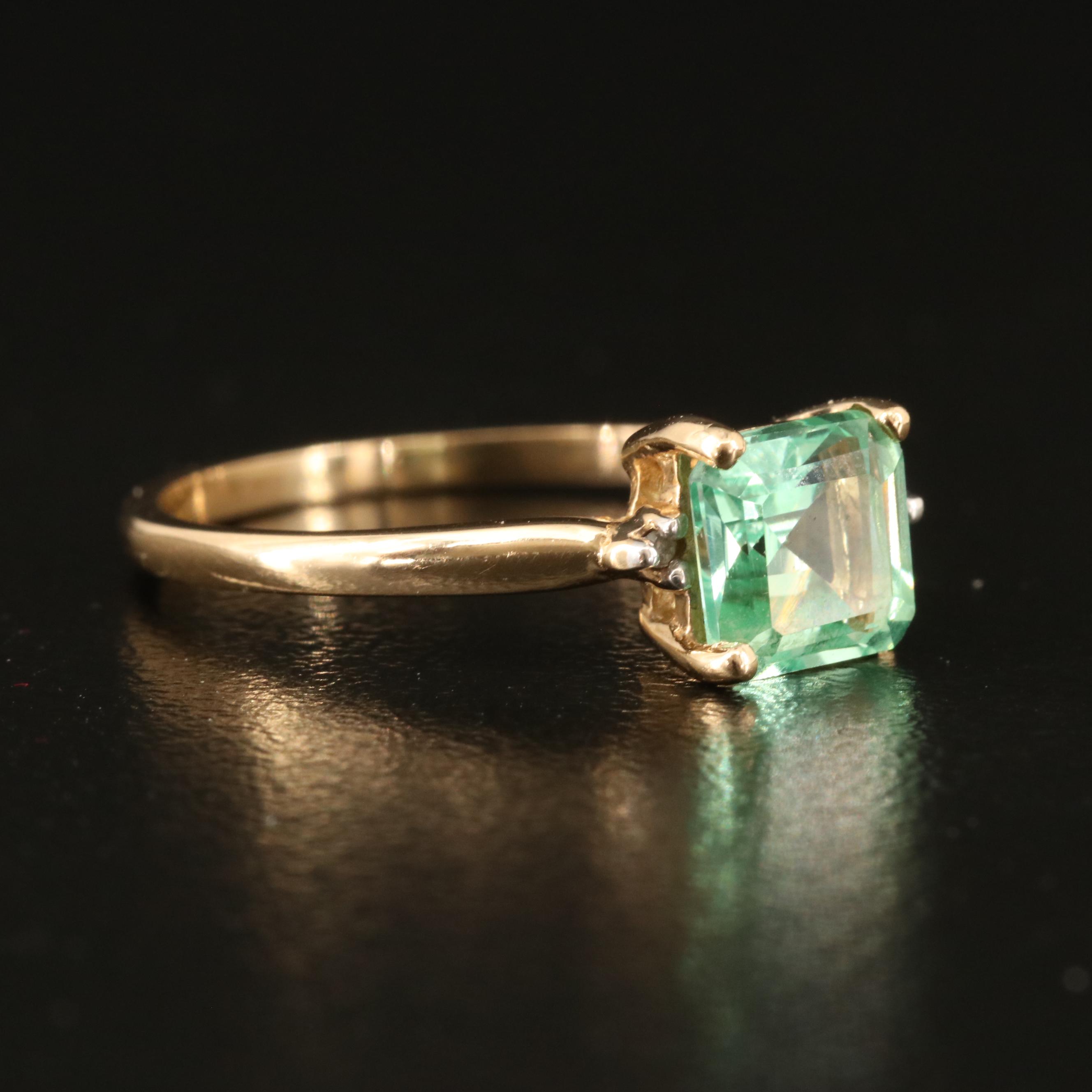 10K Sapphire and Diamond Ring