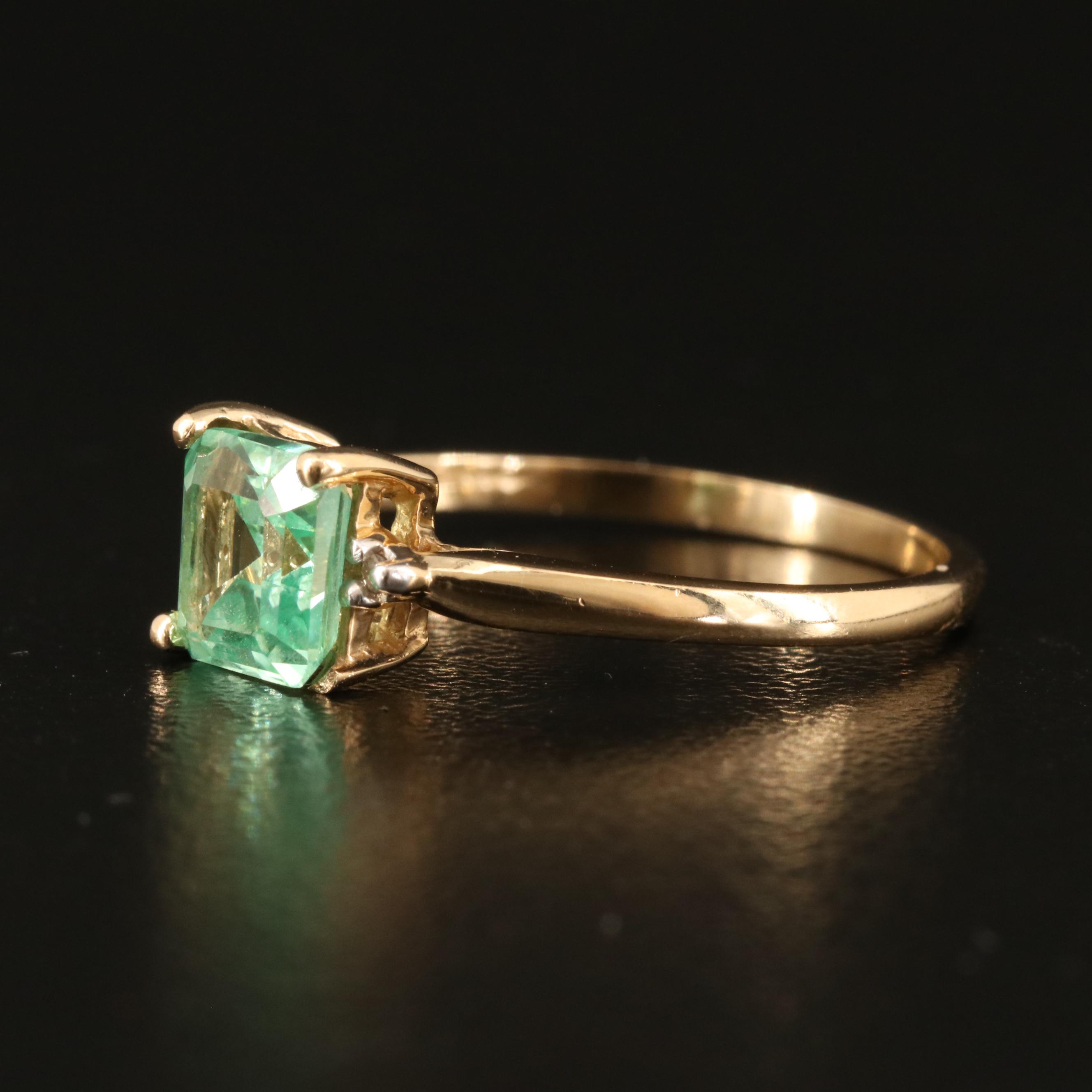 10K Sapphire and Diamond Ring