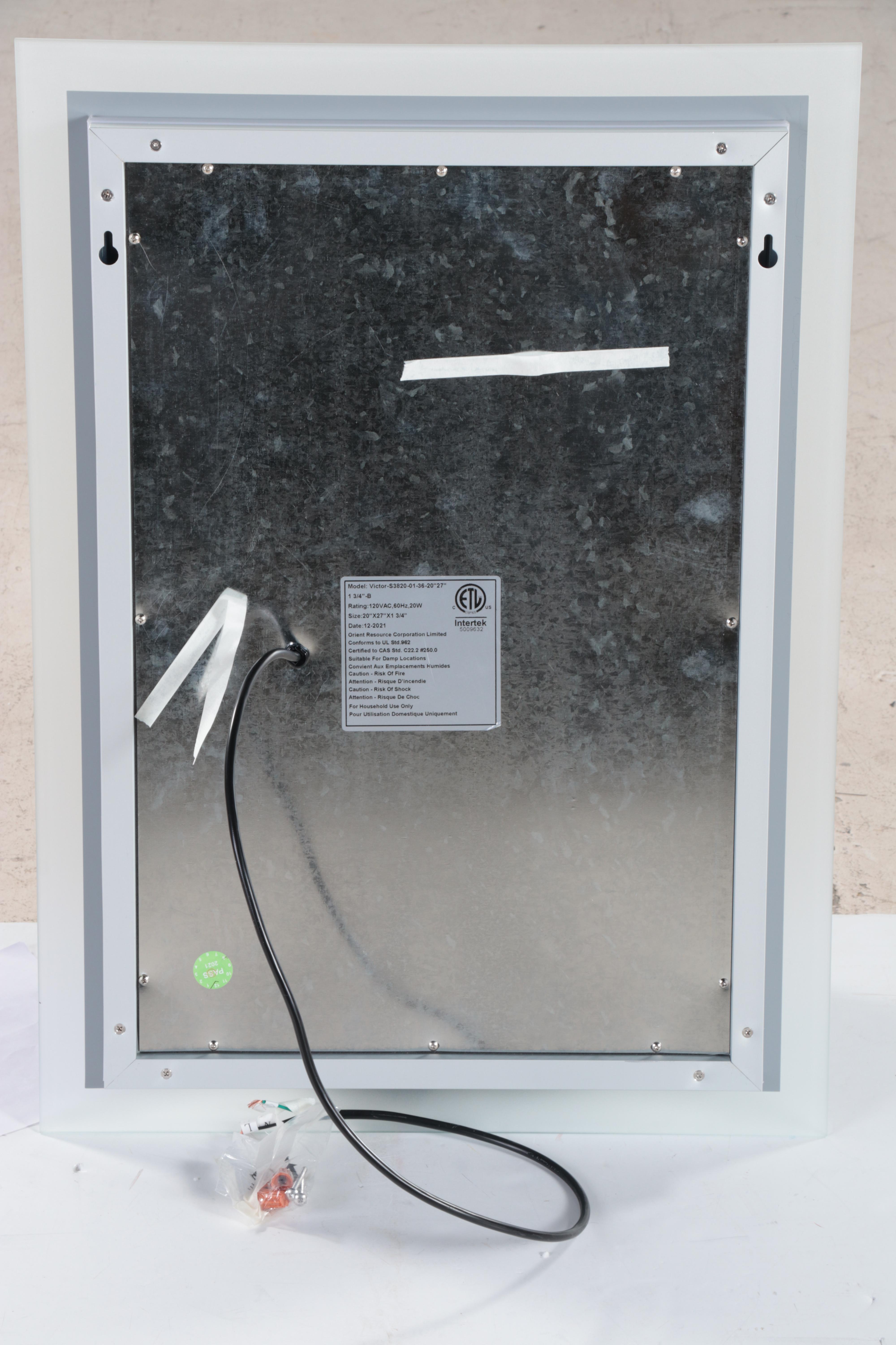 Lighted Vanity Mirror with Touch Sensor Tunable LED Backlighting