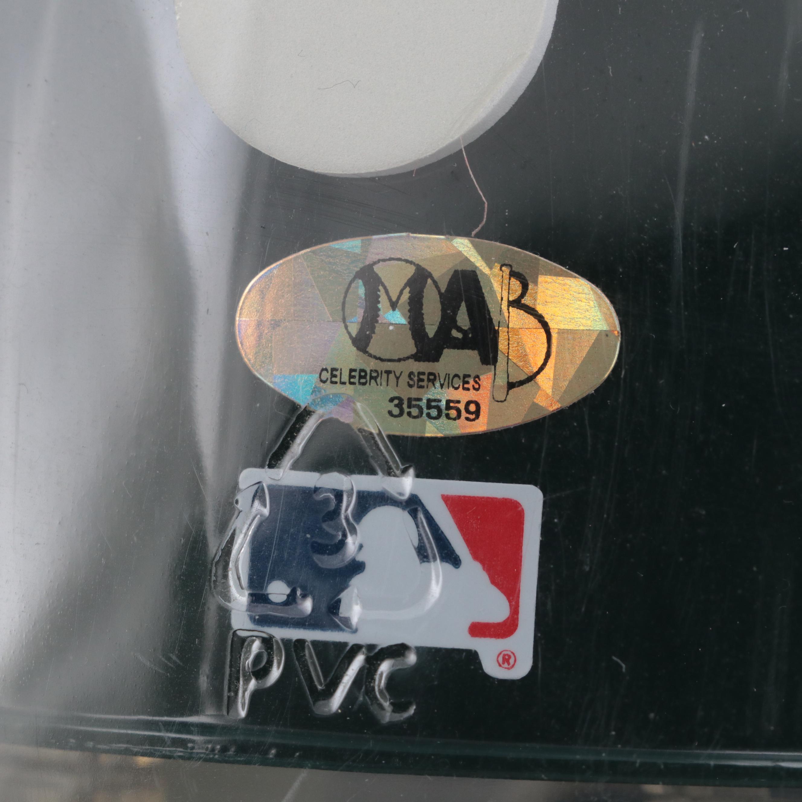 Oakland Athletics Jose Canseco Signed Baseball Jersey, Mini Riddell Helmet