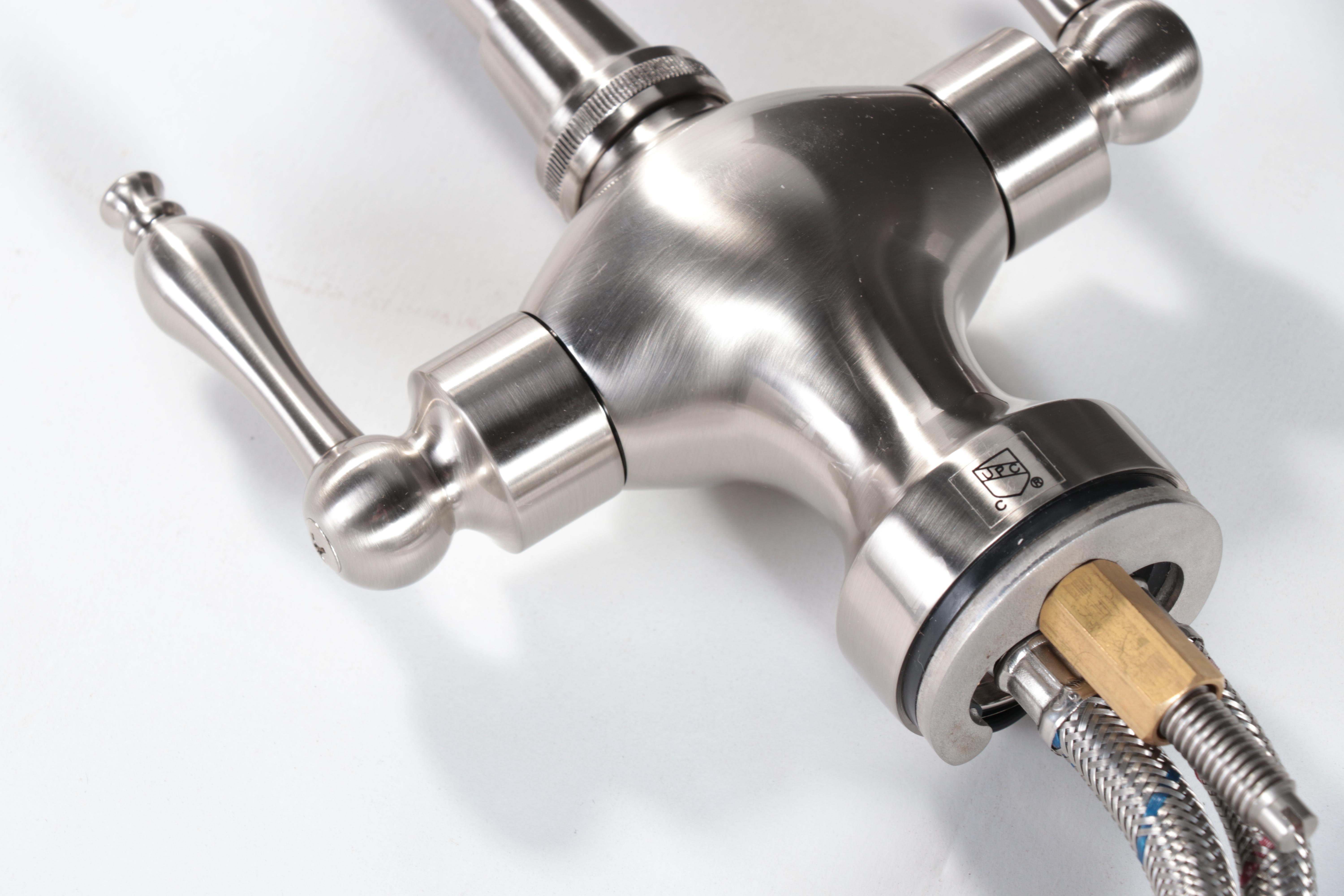 Gunmetal Black Finish Stainless Steel Sink with Brushed Nickel Finish Faucet