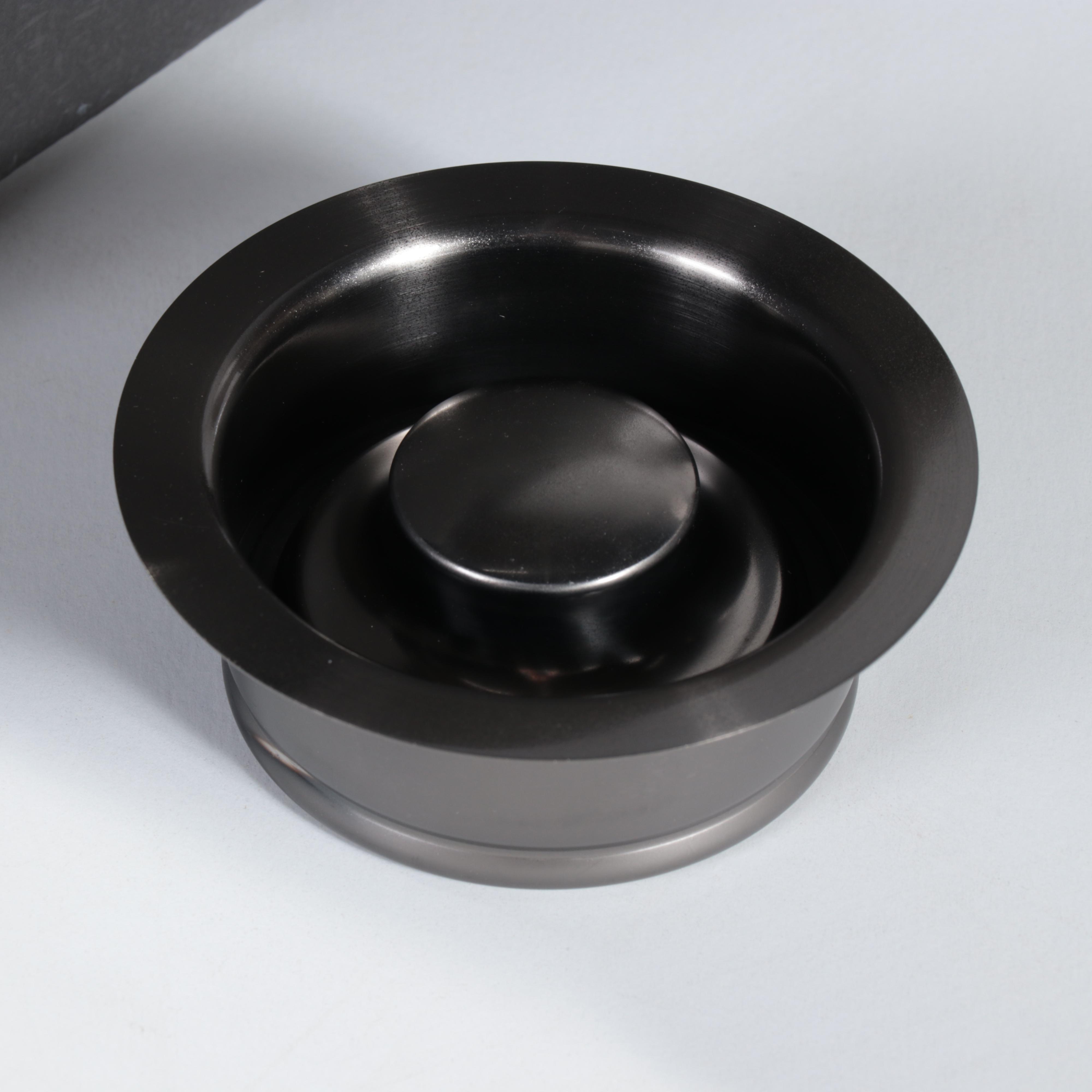 Gunmetal Black Finish Stainless Steel Sink with Brushed Nickel Finish Faucet