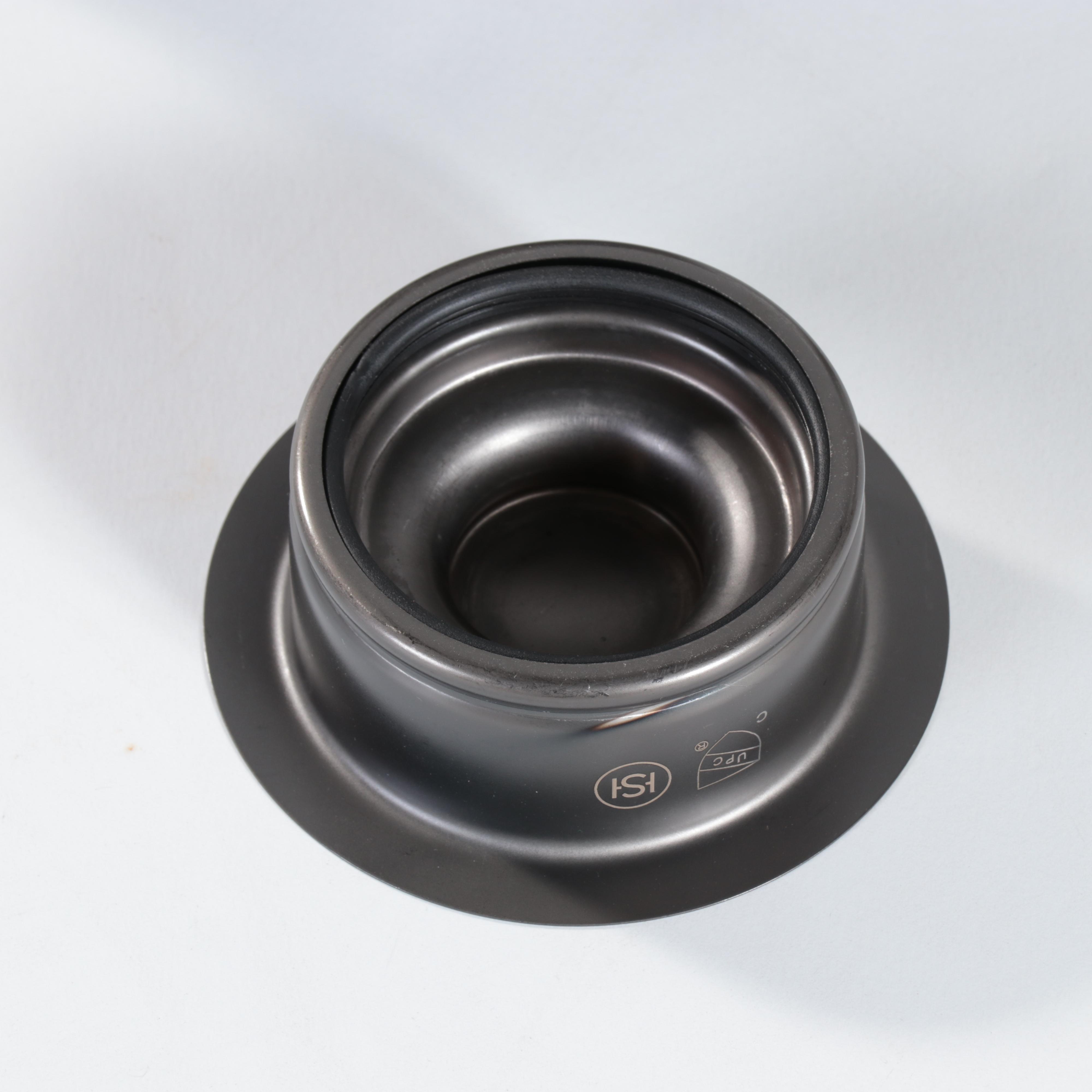 Gunmetal Black Finish Stainless Steel Sink with Brushed Nickel Finish Faucet