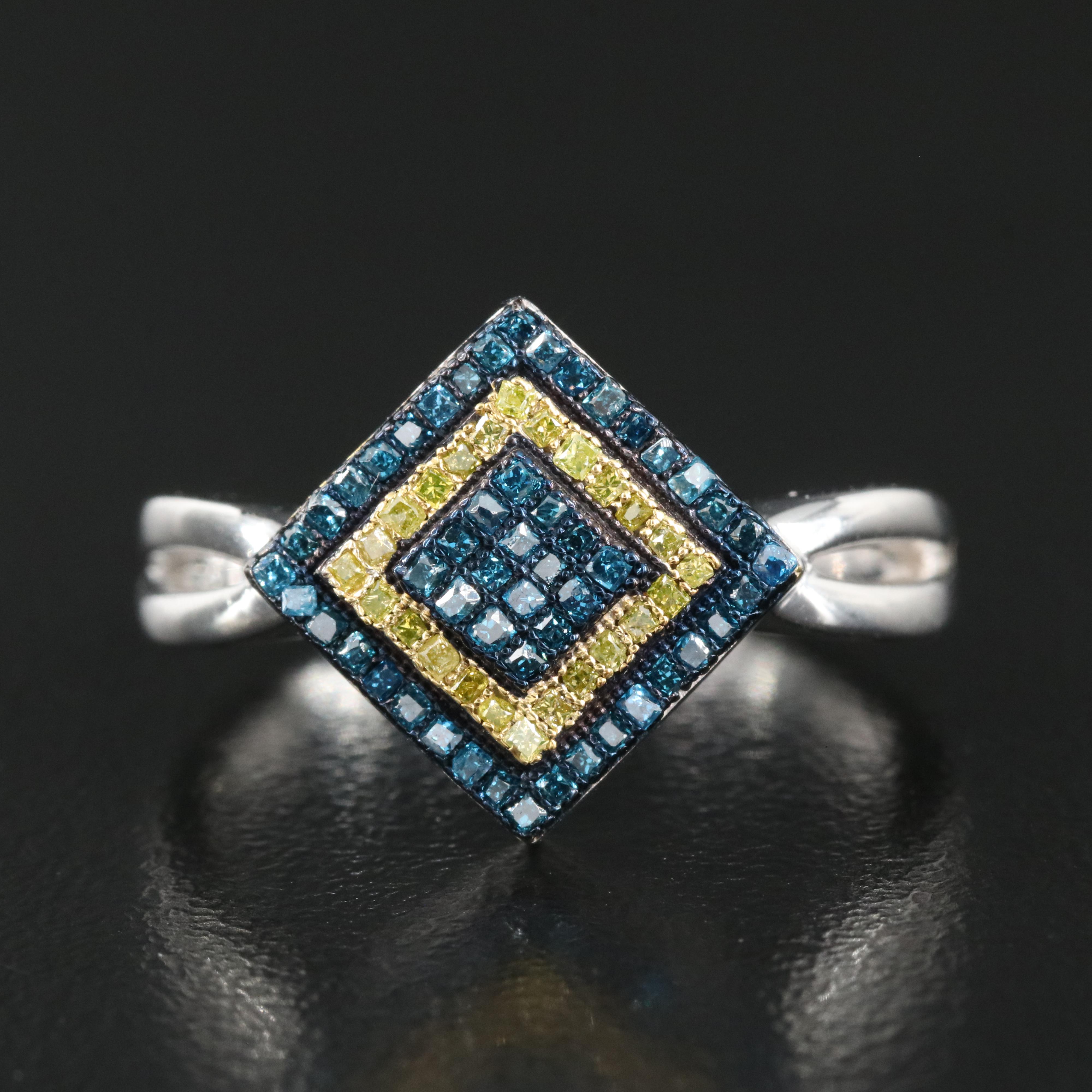 Sterling Diamond Ring