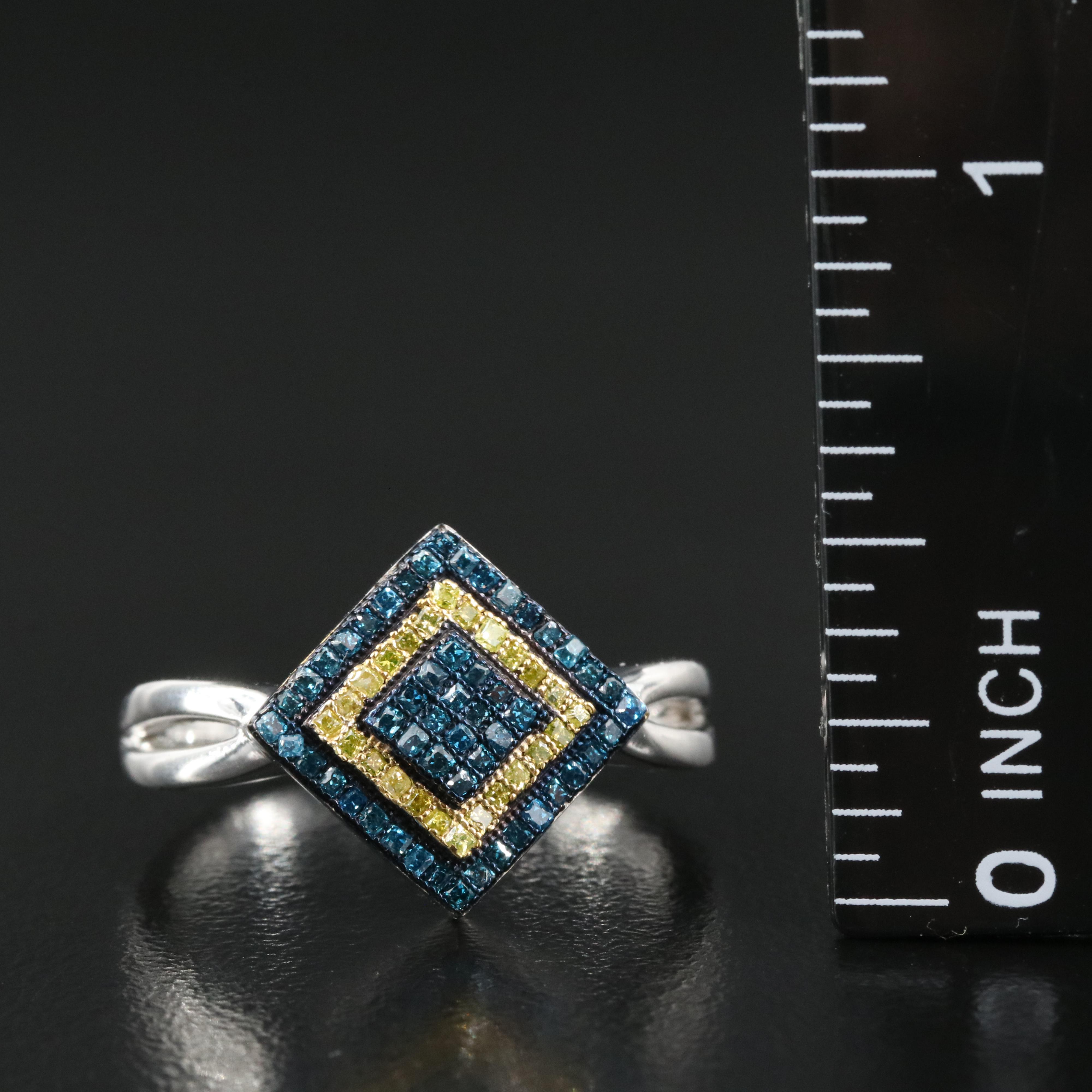 Sterling Diamond Ring