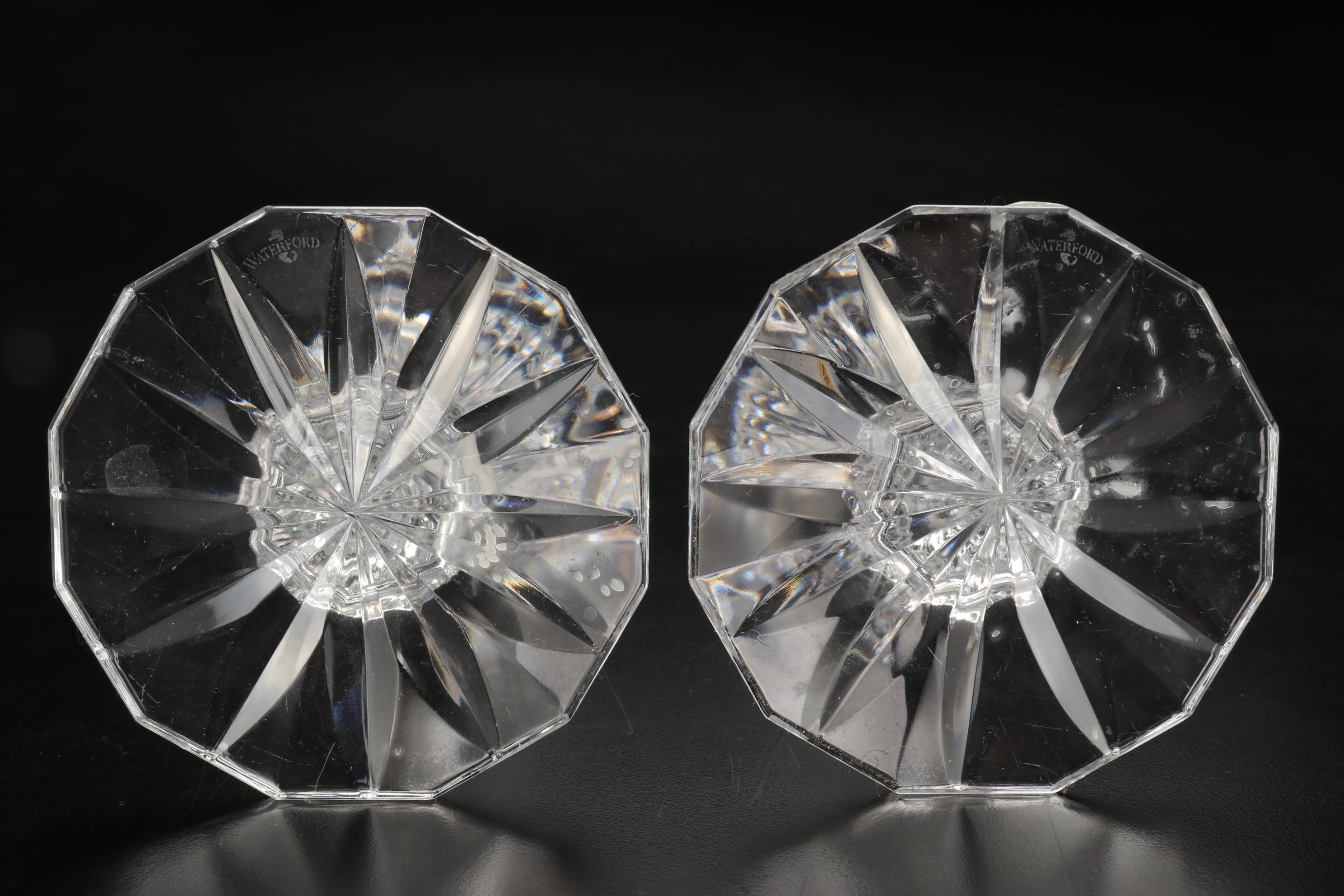 Waterford Crystal Candlesticks and Frame with Marquis Vanity Accessories