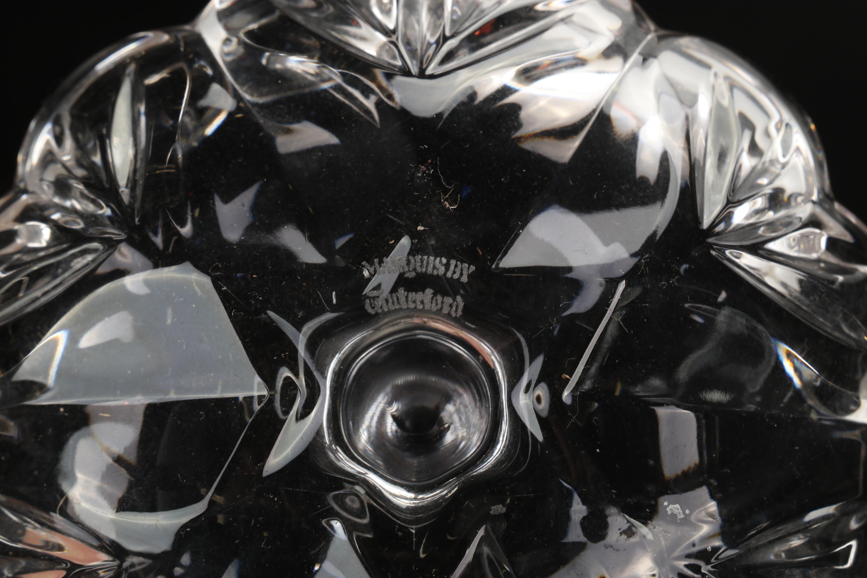 Waterford Crystal Candlesticks and Frame with Marquis Vanity Accessories