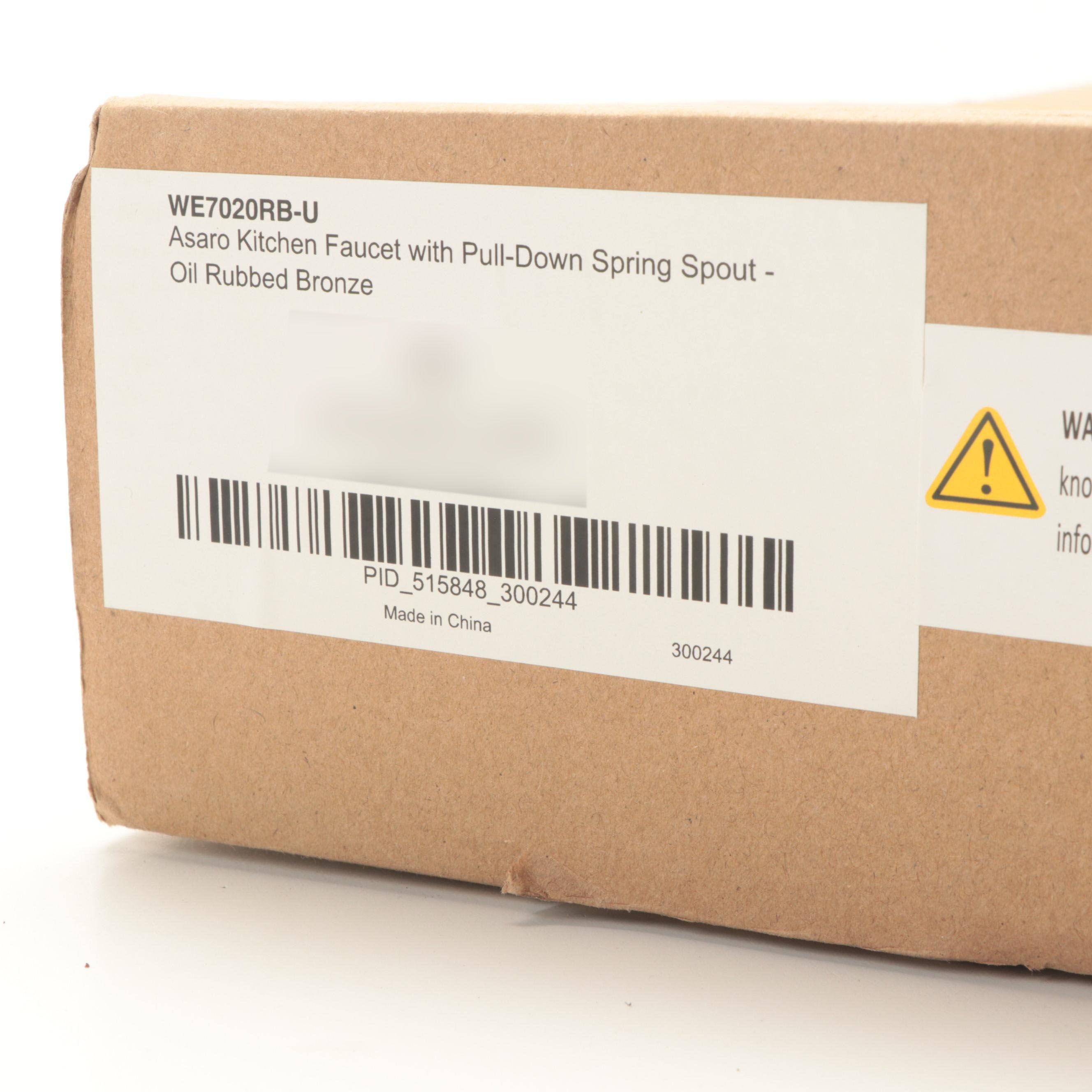 Oil Rubbed Bronze Finish Pull-Down Spring Faucet with Drain Basket Strainer