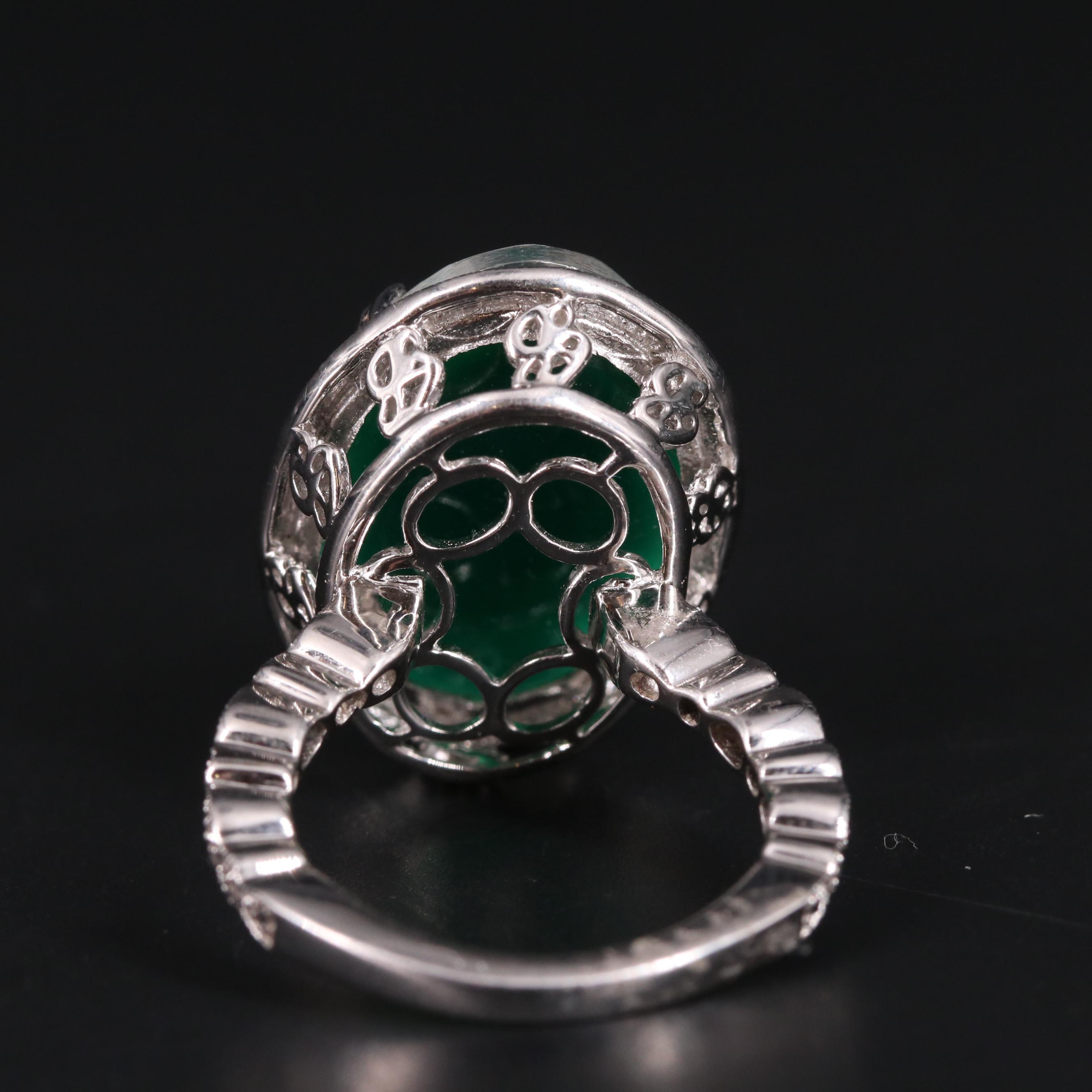 Sterling Silver Double Quartz Cocktail Ring