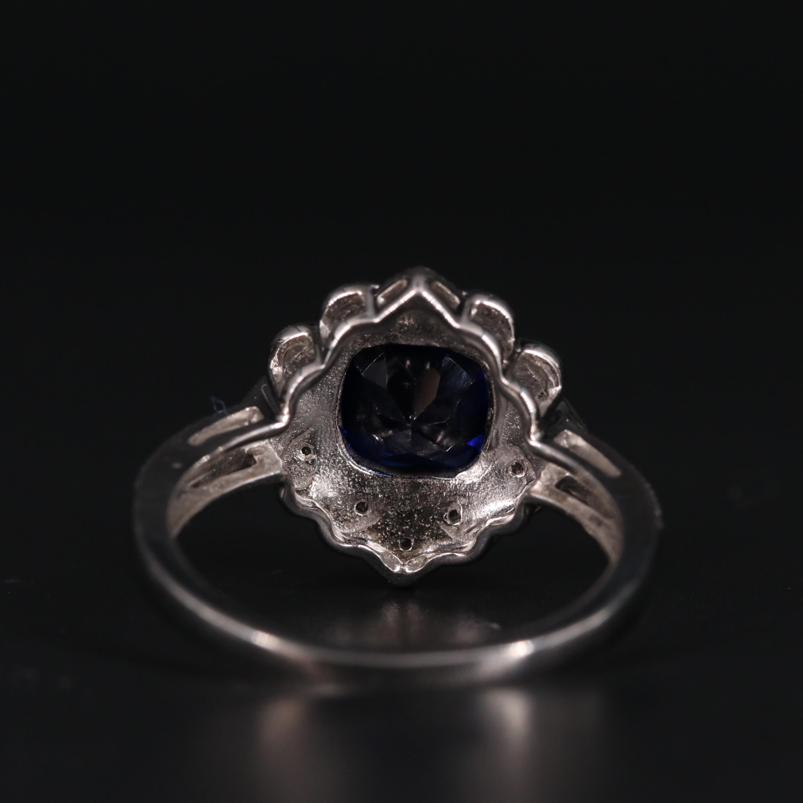 Sterling Silver Sapphire Ring