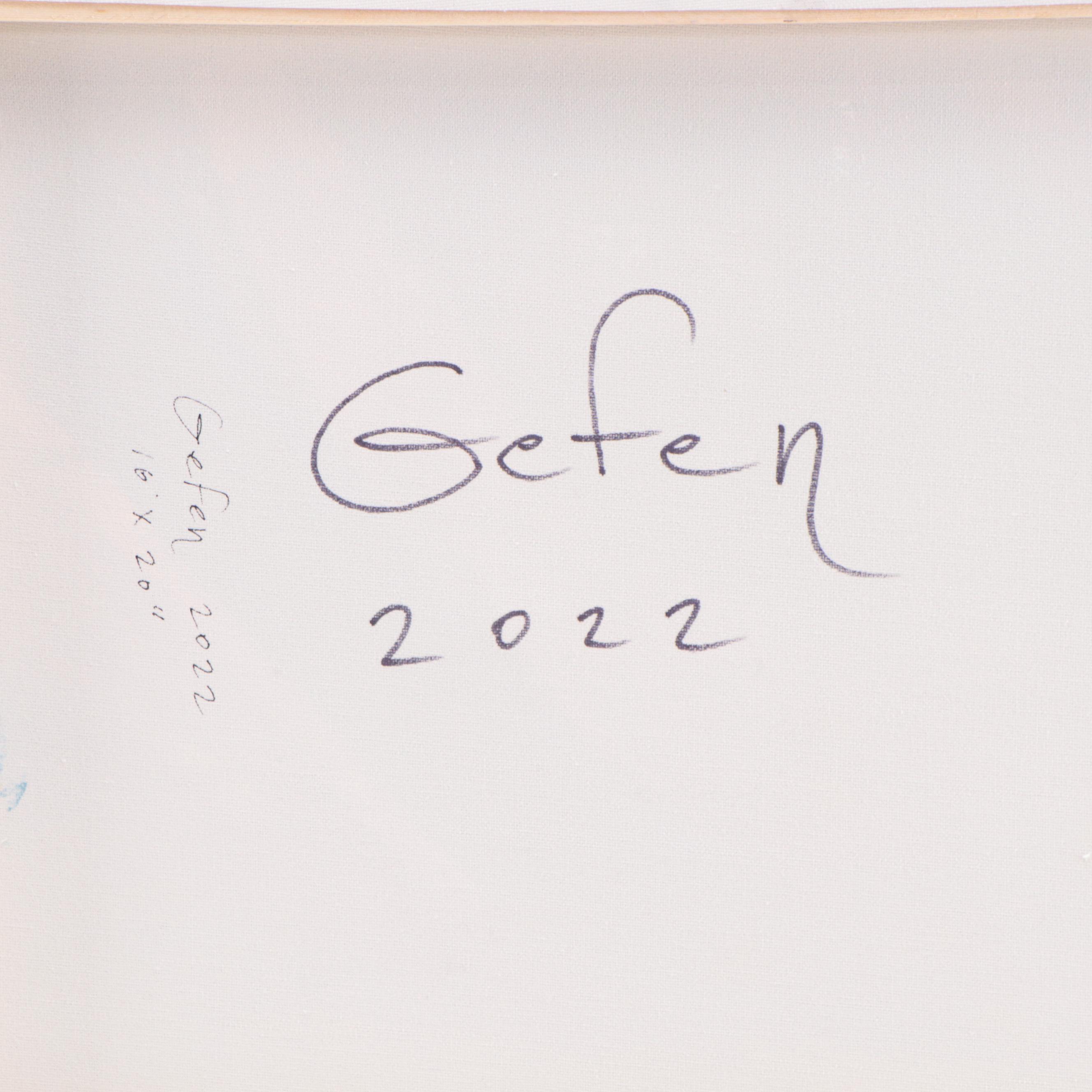 Saul Gefen Abstract Acrylic Painting, 2022