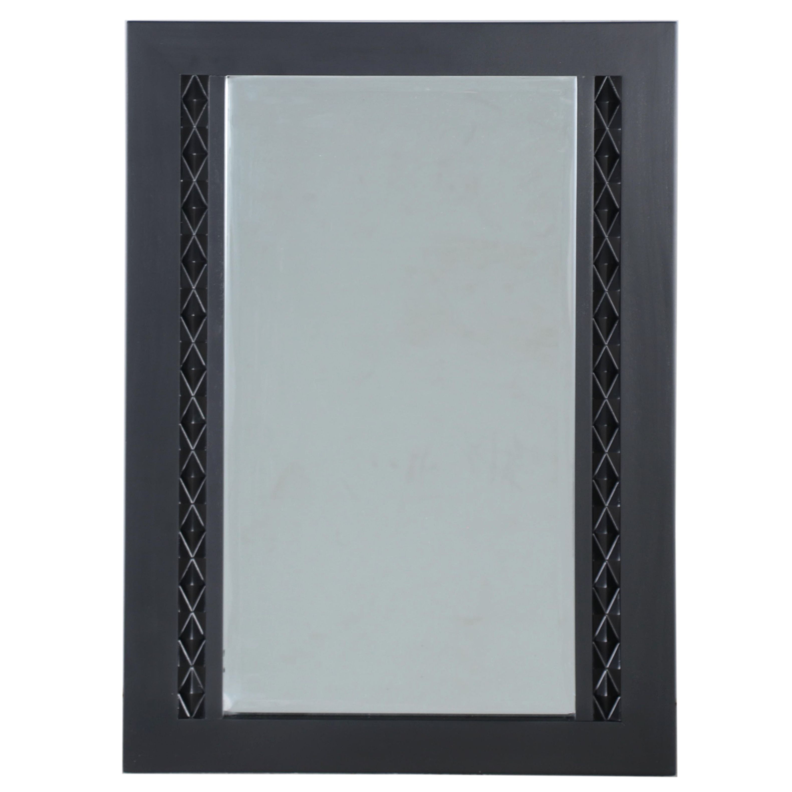 Vanity Mirror with Black Finished Mahogany Frame