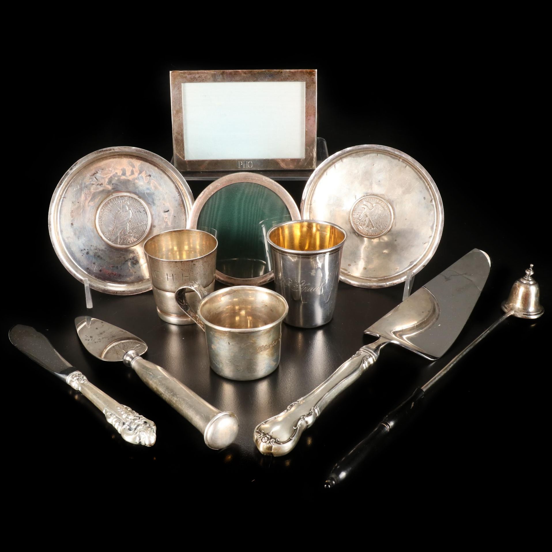 Manchester Sterling Silver Christening Cup with Other Tableware and Décor