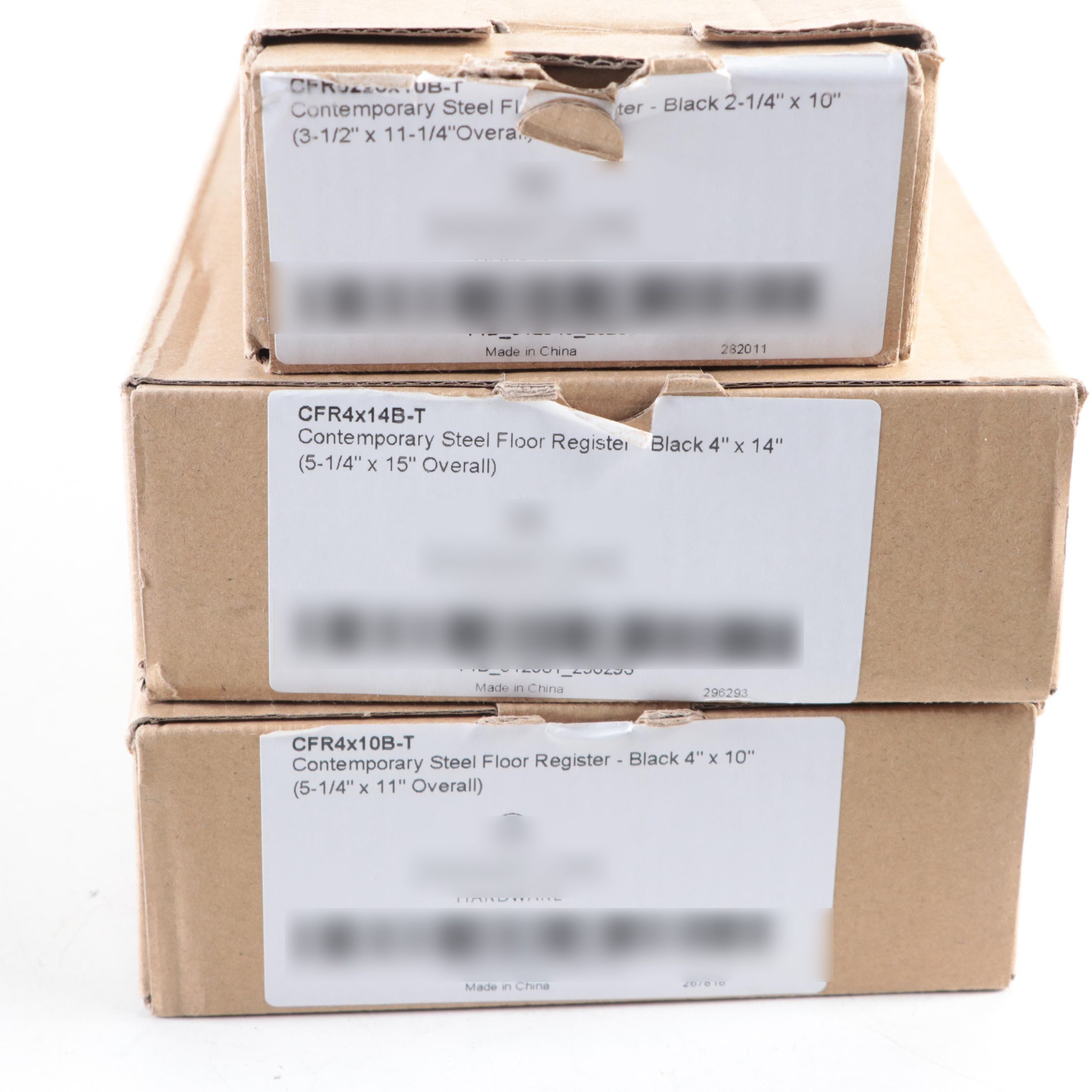 Black Steel Floor Registers