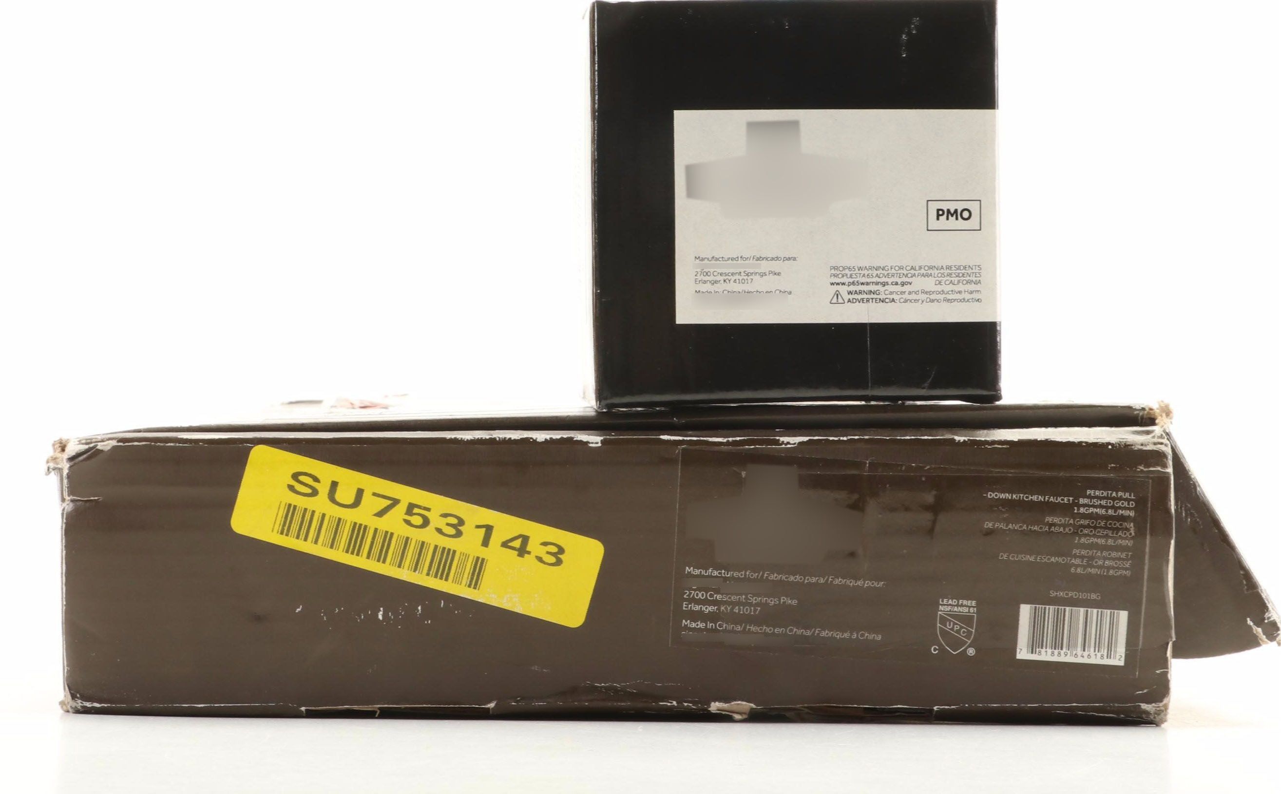 Brushed Gold Pull Down Kitchen Faucet and Strainer Sink Basket