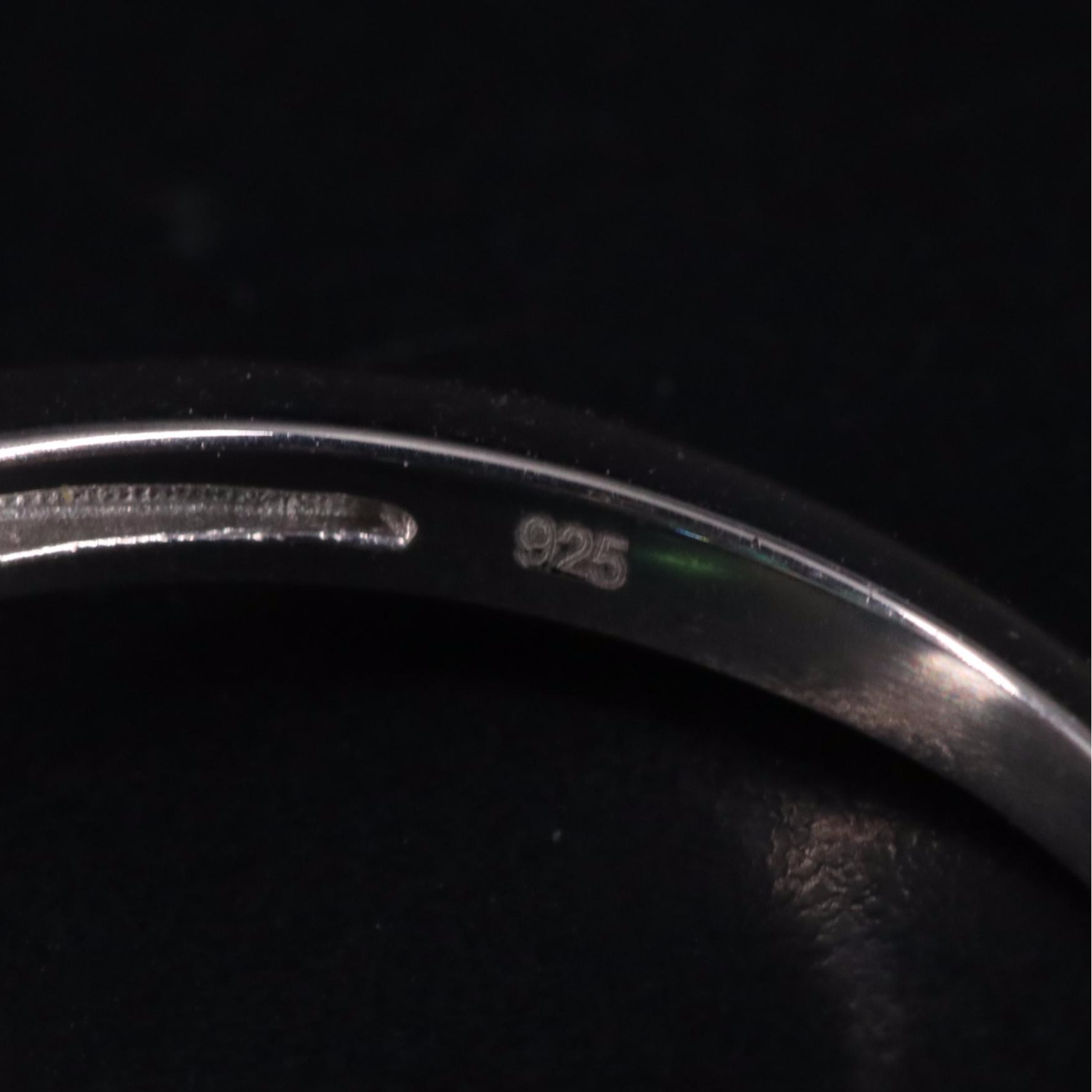 Sterling Silver Emerald and Sapphire Ring