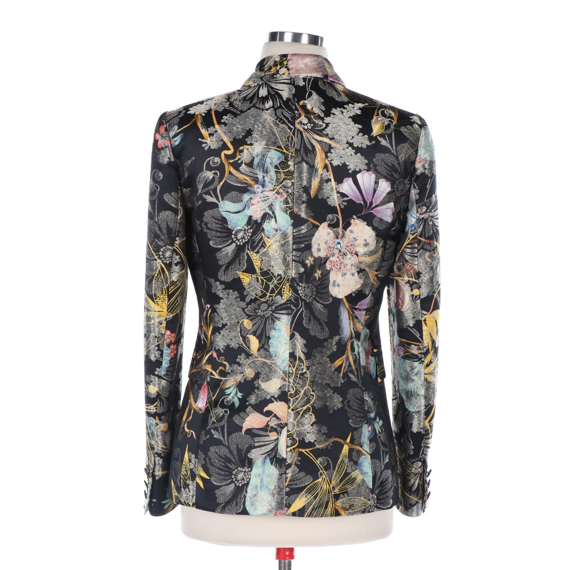 Etro Jacket in Metallic Brocade, New with Tag