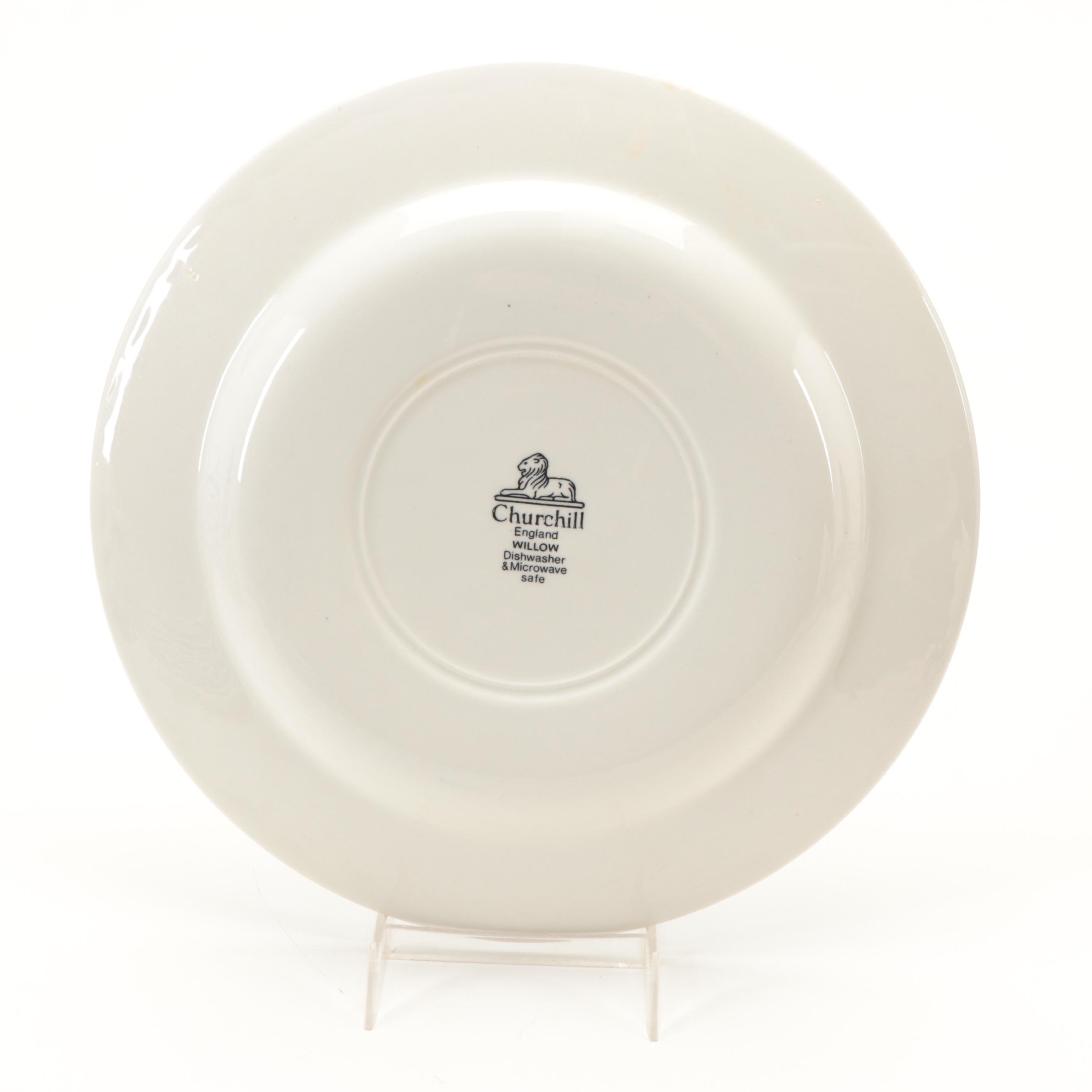 Churchill "Blue Willow" Stoneware Dinnerware and Serving Accessories