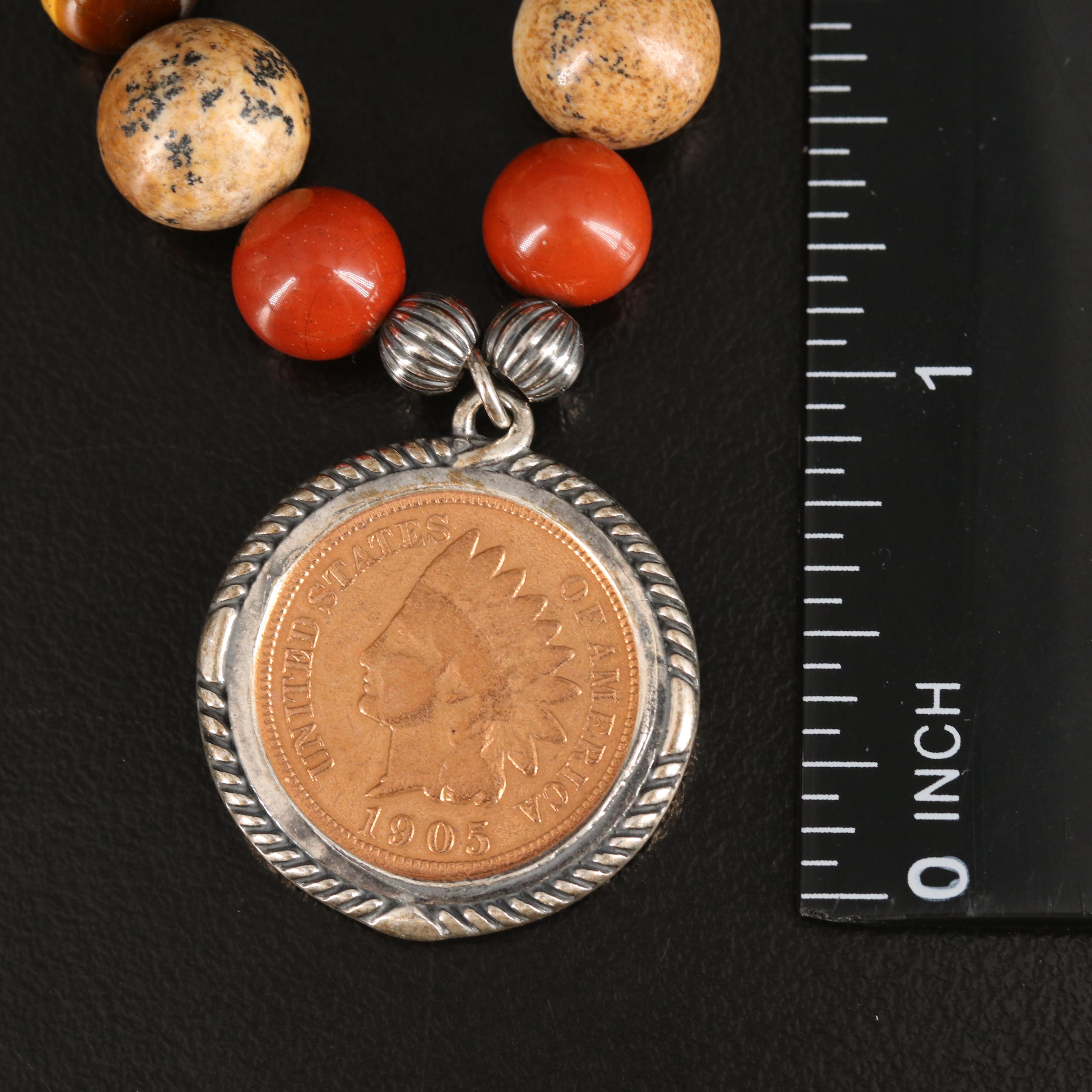 Relios Turquoise, Tiger's Eye and Red Jasper Ring and Bracelets in Sterling