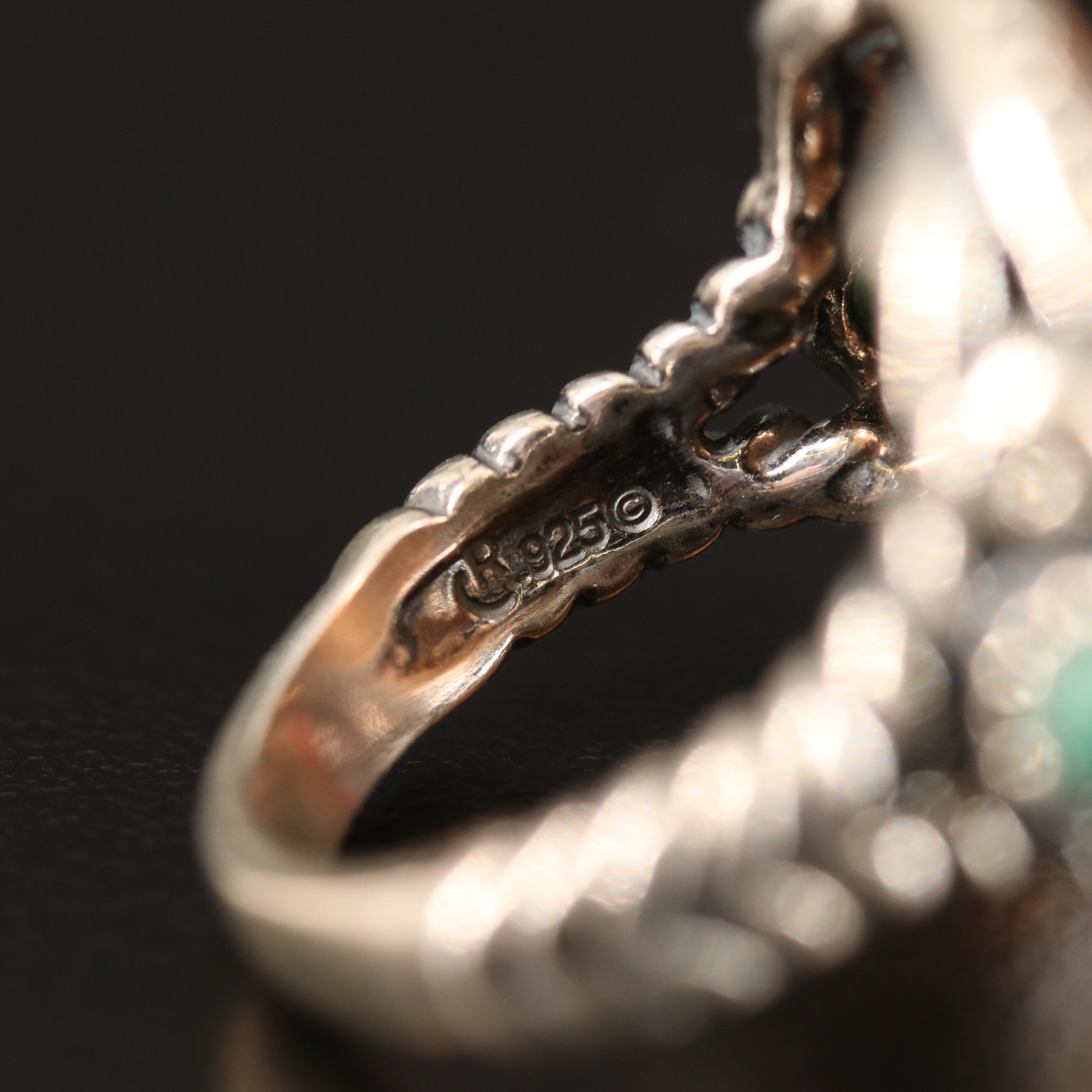 Relios Turquoise, Tiger's Eye and Red Jasper Ring and Bracelets in Sterling