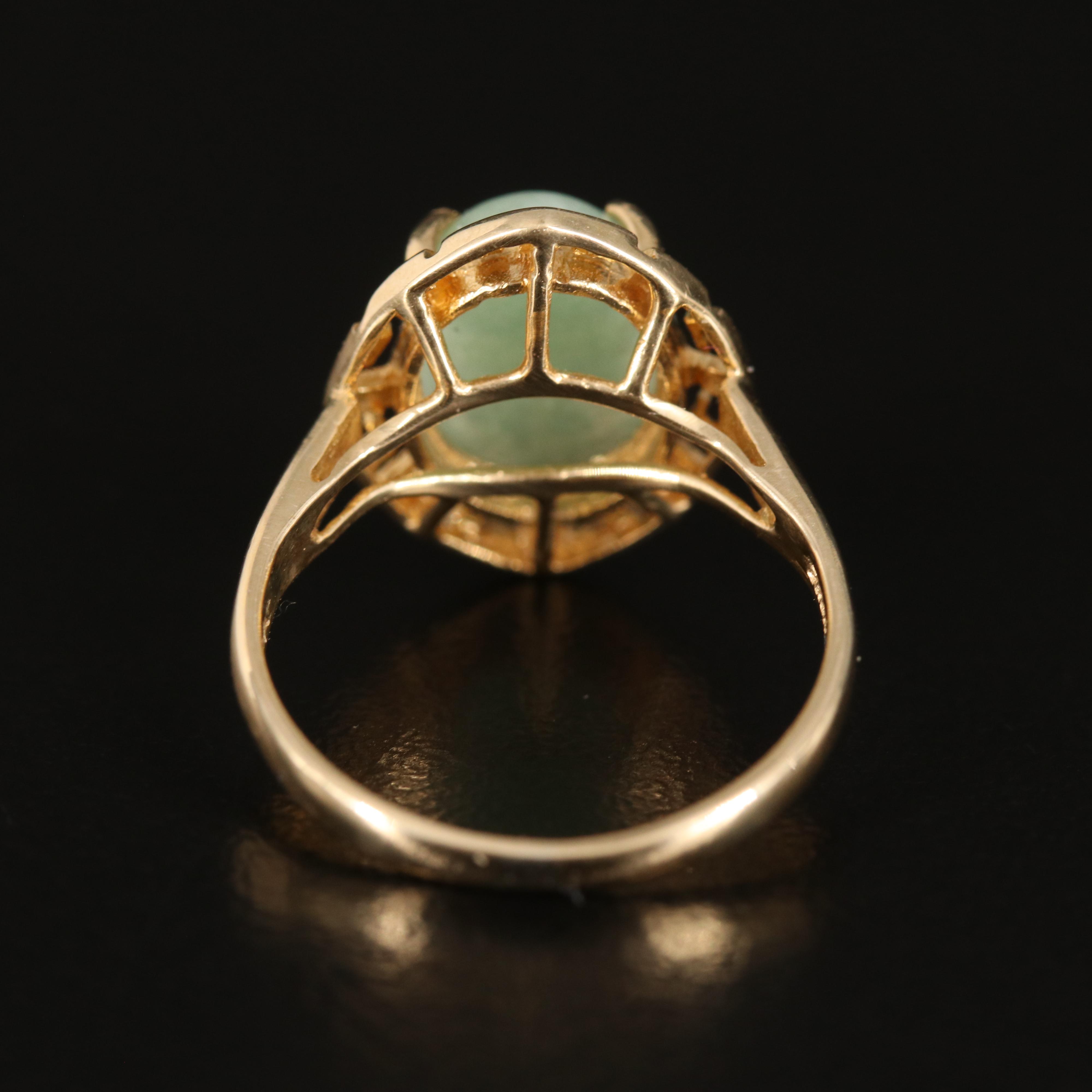 14K Jadeite Ring