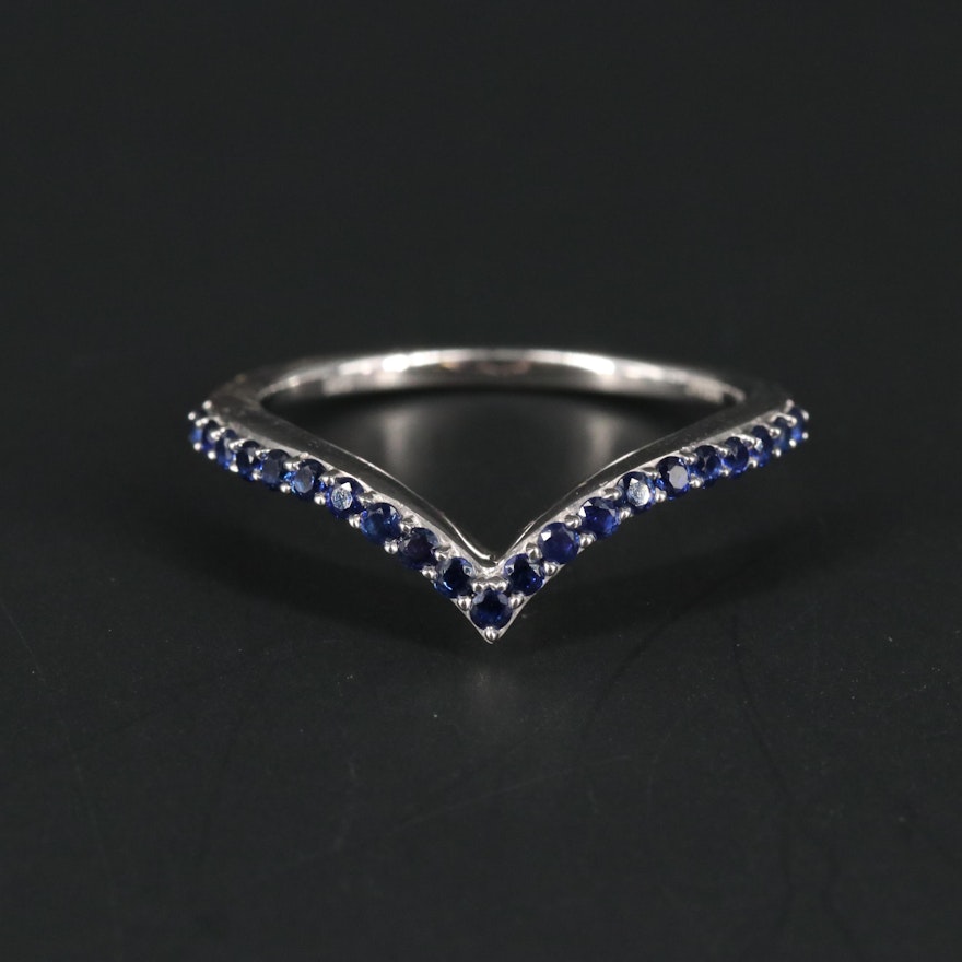 Sterling Silver Sapphire Ring