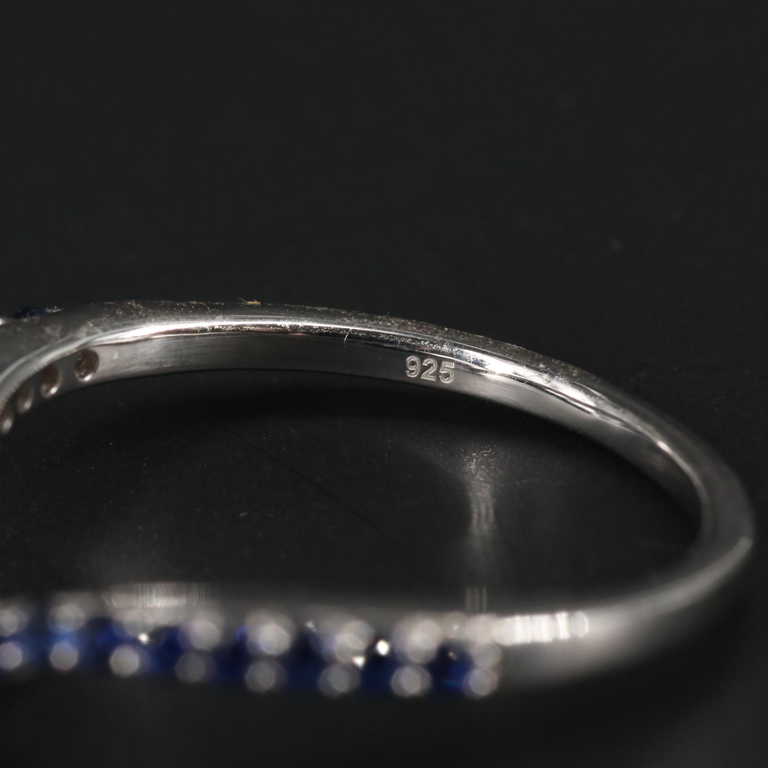 Sterling Silver Sapphire Ring