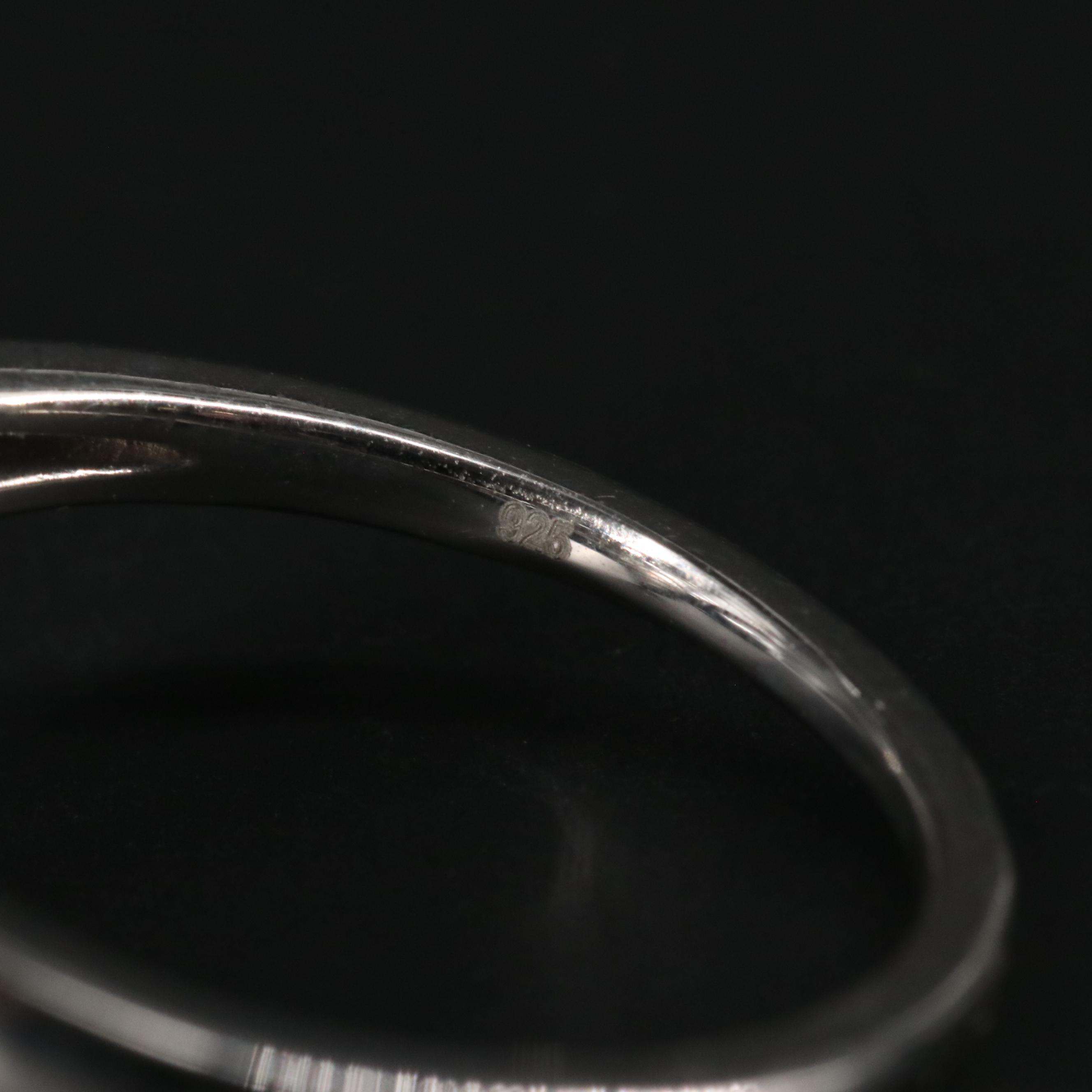 Sterling Silver Topaz Heart Ring